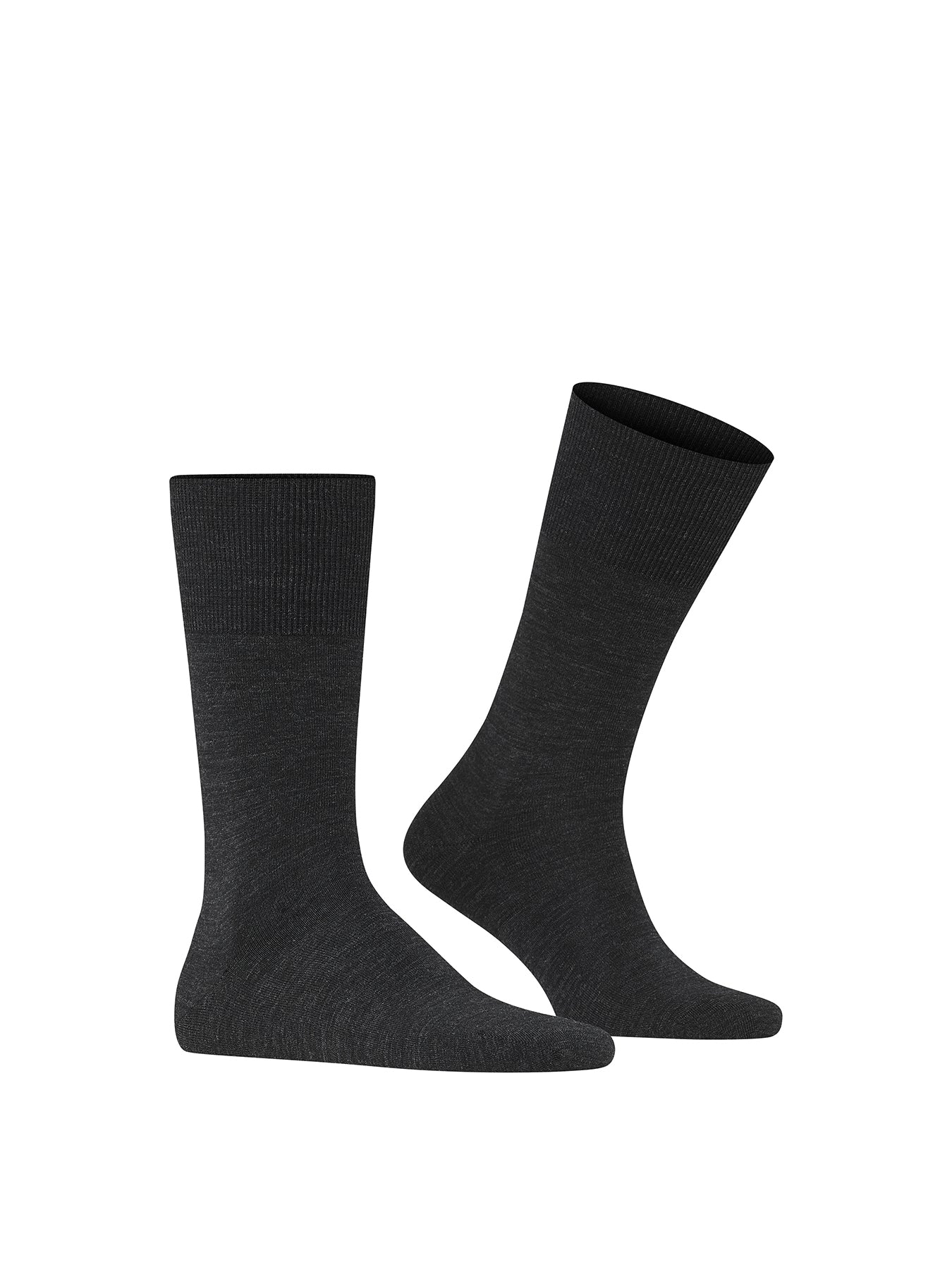 Cotton Blend Crew Socks Grey