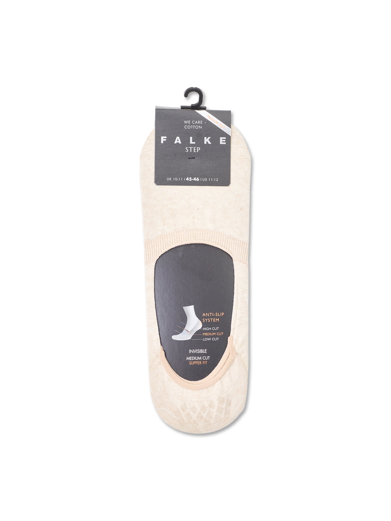 Invisible Medium Cut Socks Beige
