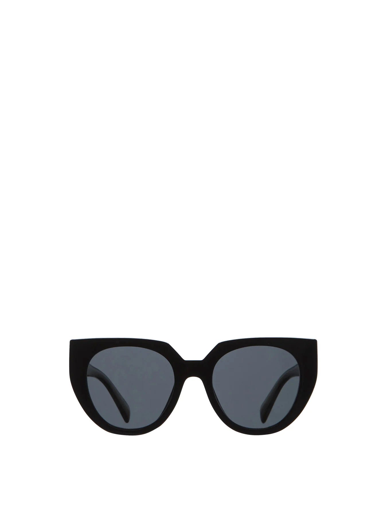 PR 14WS Round Cat Eye Contrast Arm Sunglasses