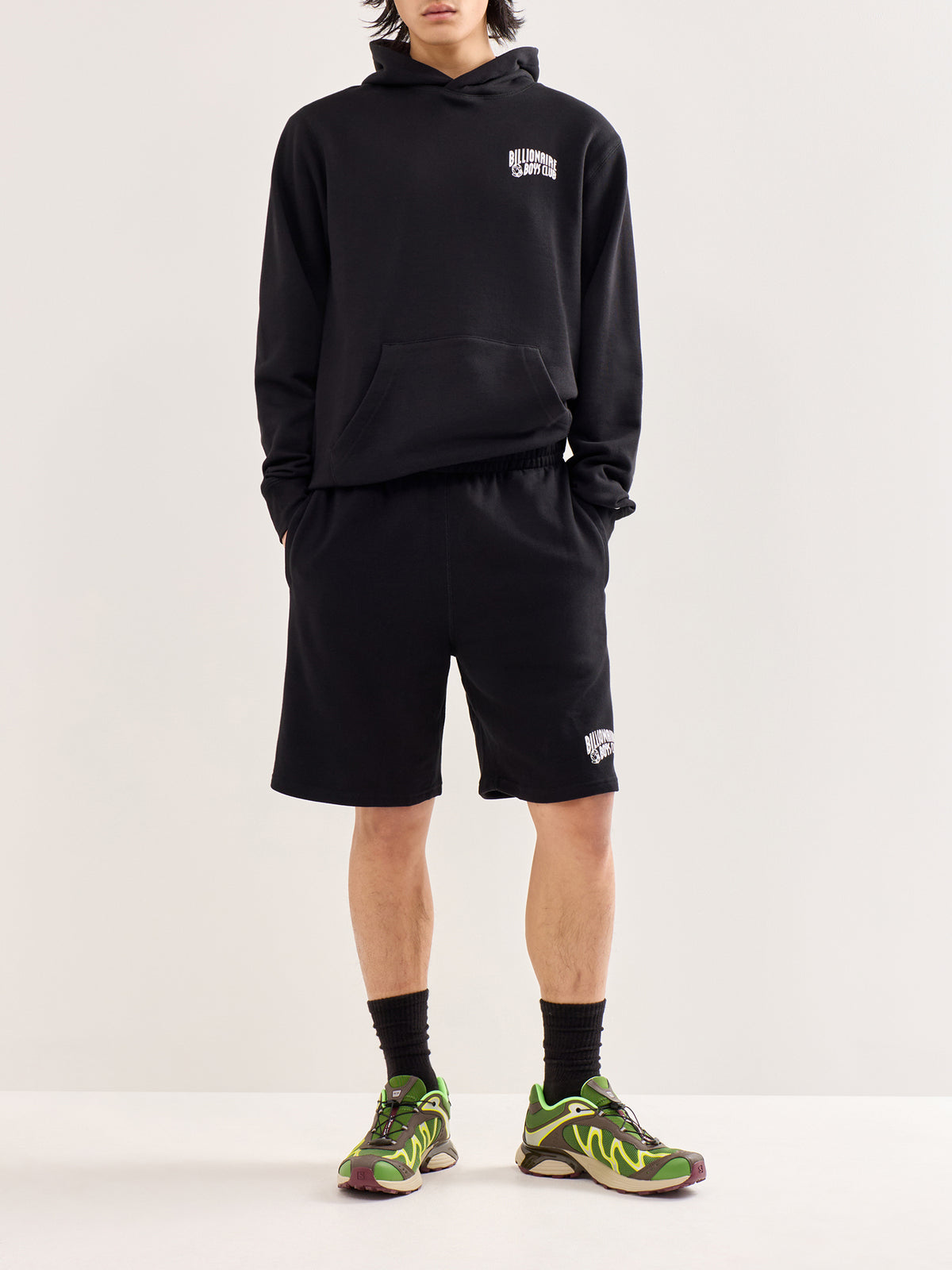 Small Arch Logo Popover Hood Black