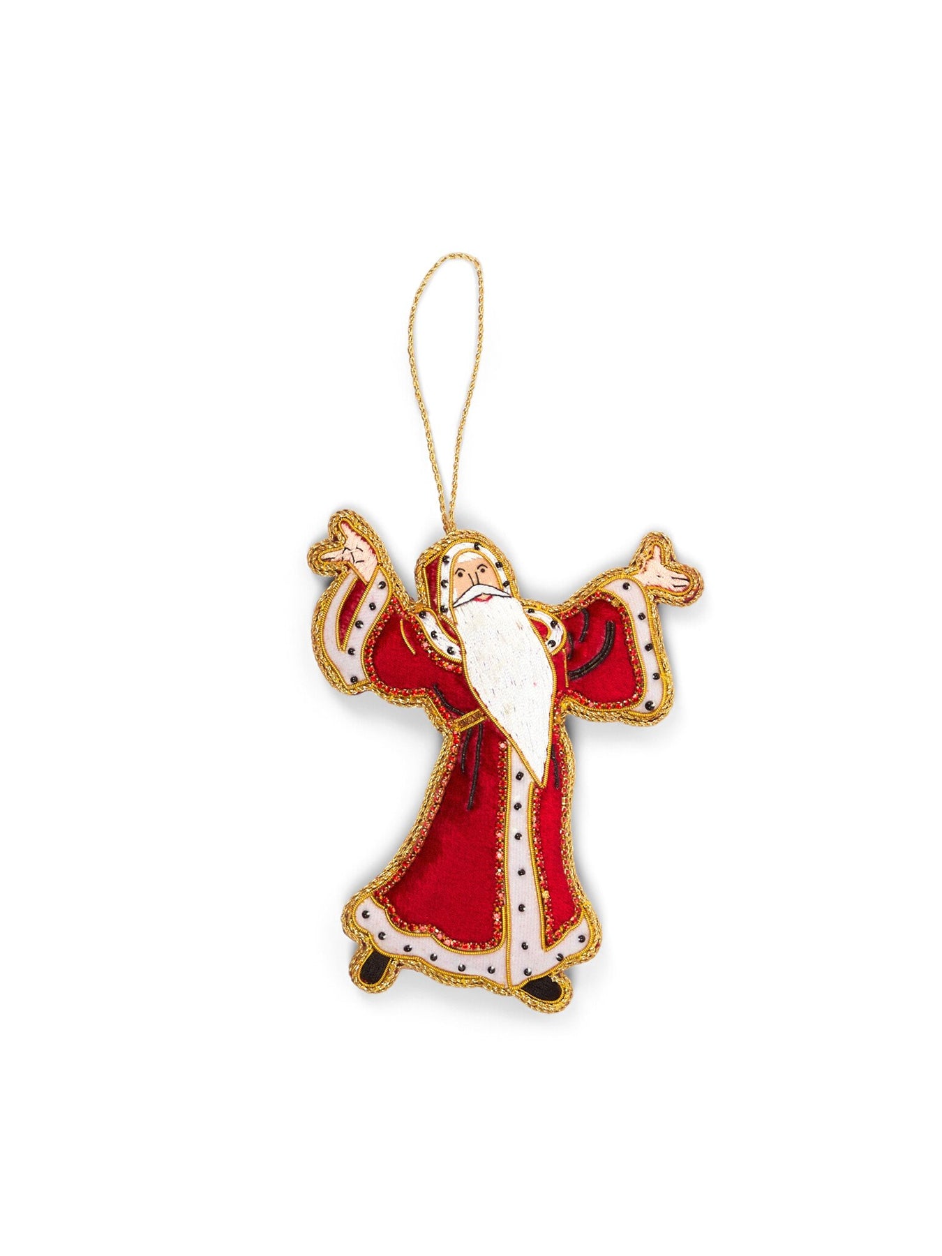 Father Christmas Handmade Hanging Decoration