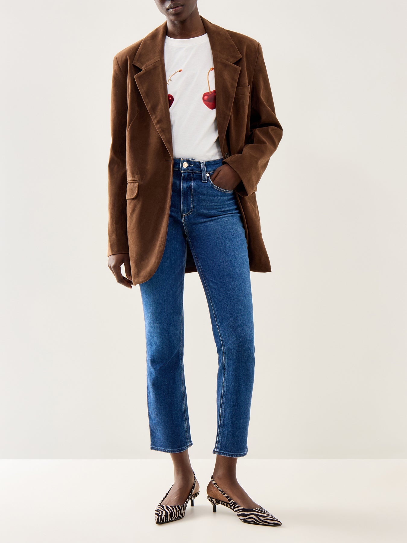 Cindy High Rise Straight Jean Blue