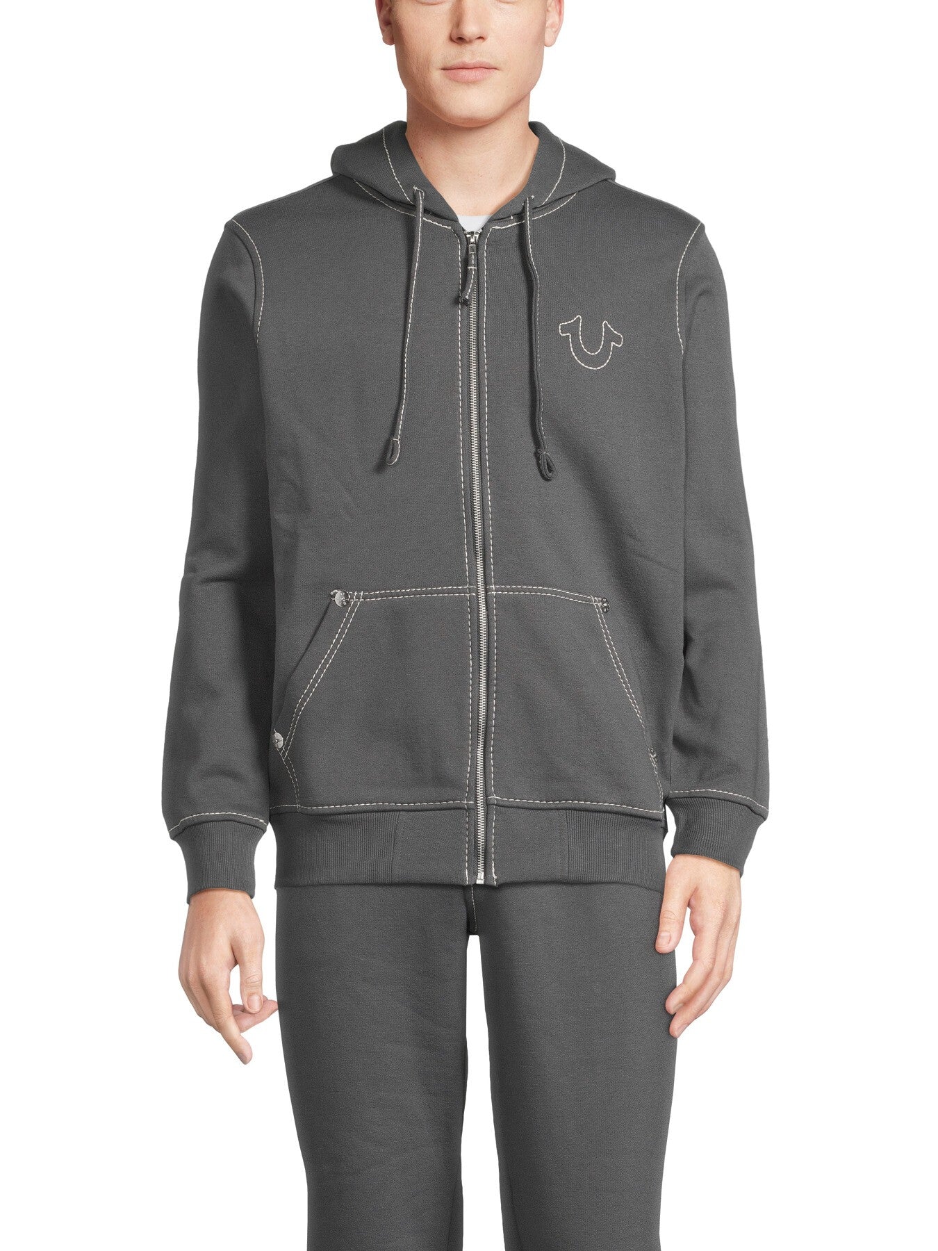 Big T Zip Up Hoodie
