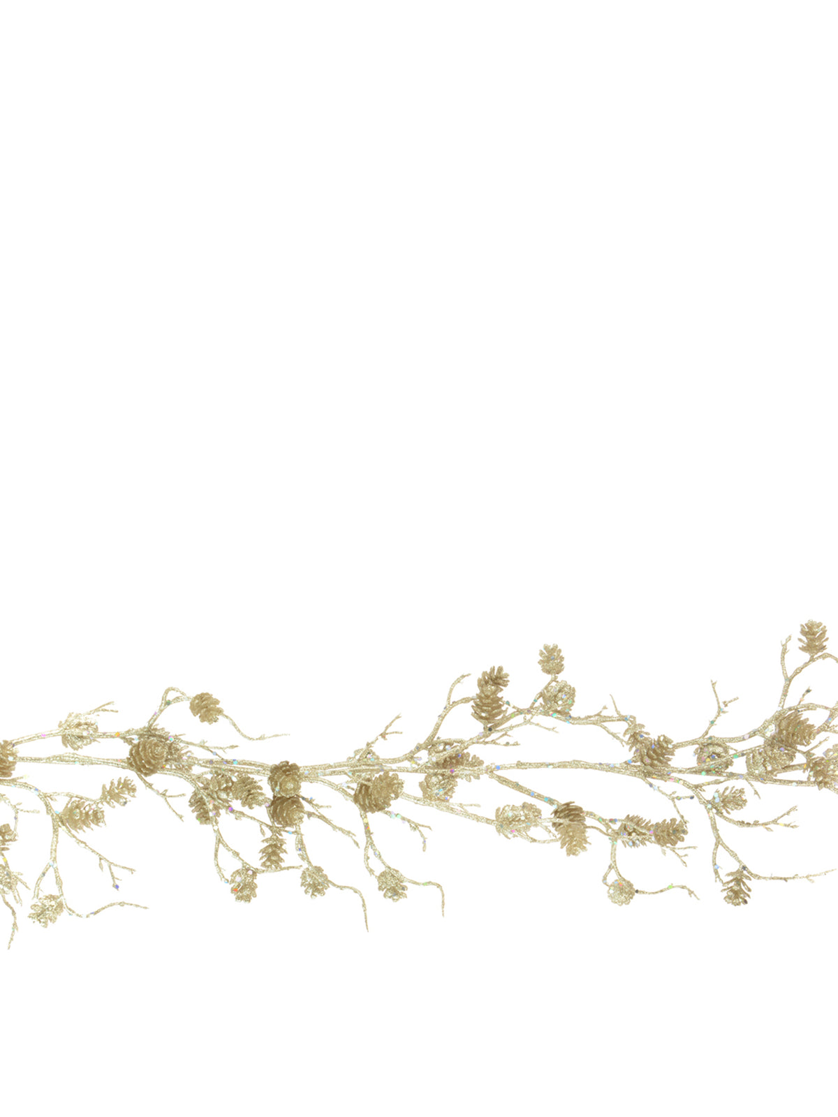 Sparkling Pine Cone Christmas Garland 180cm