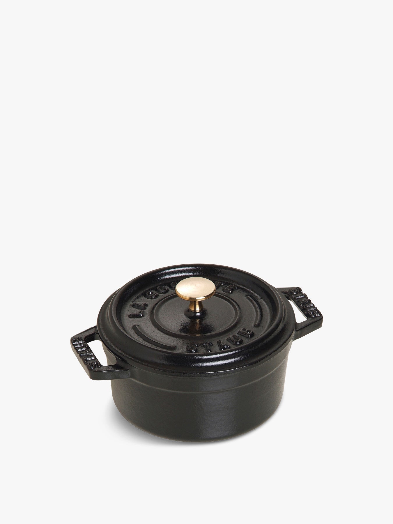Round Cast Iron Mini Cocotte Black 10cm