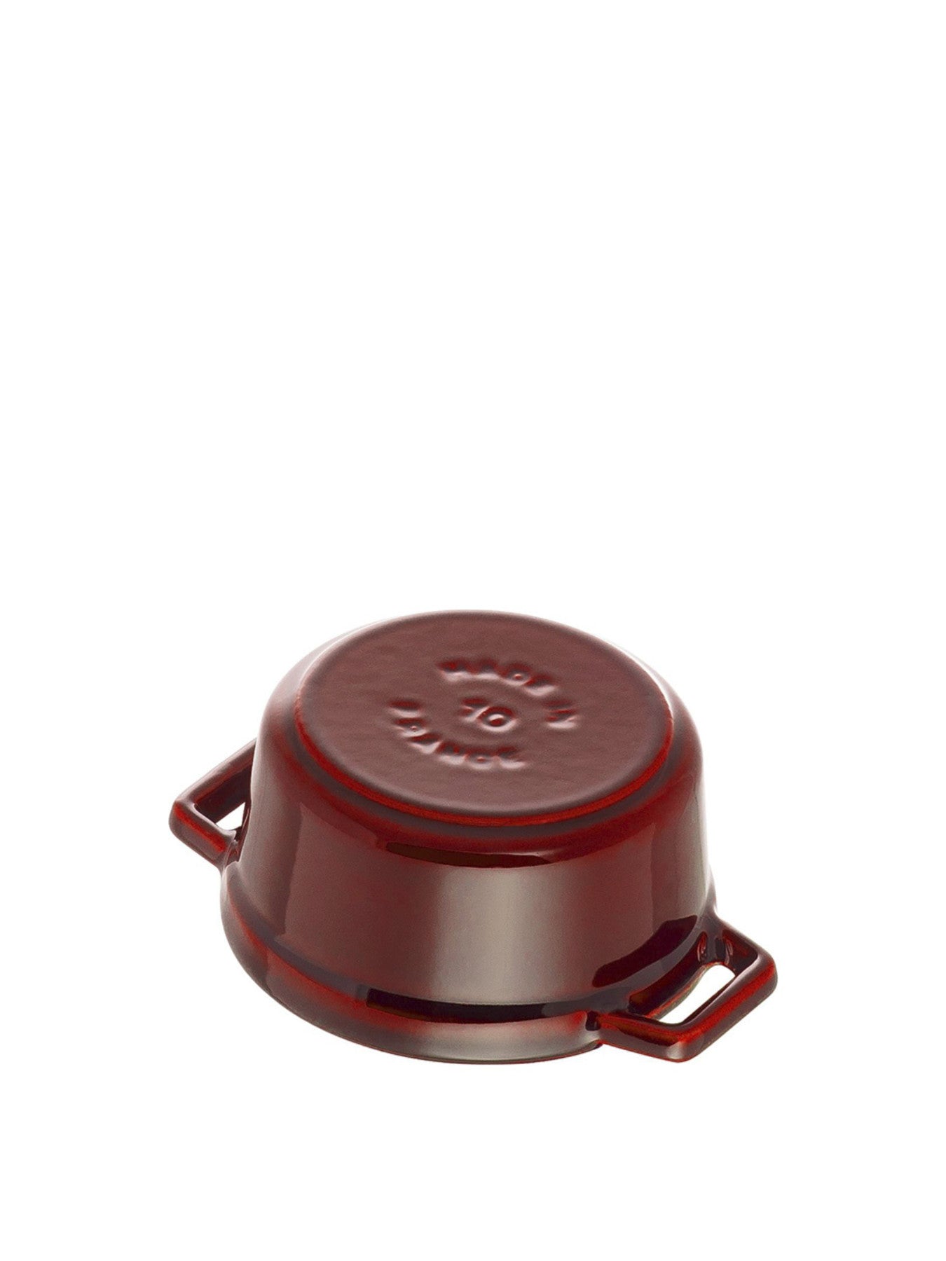 Round Cast Iron Mini Cocotte Grenadine Red 10cm
