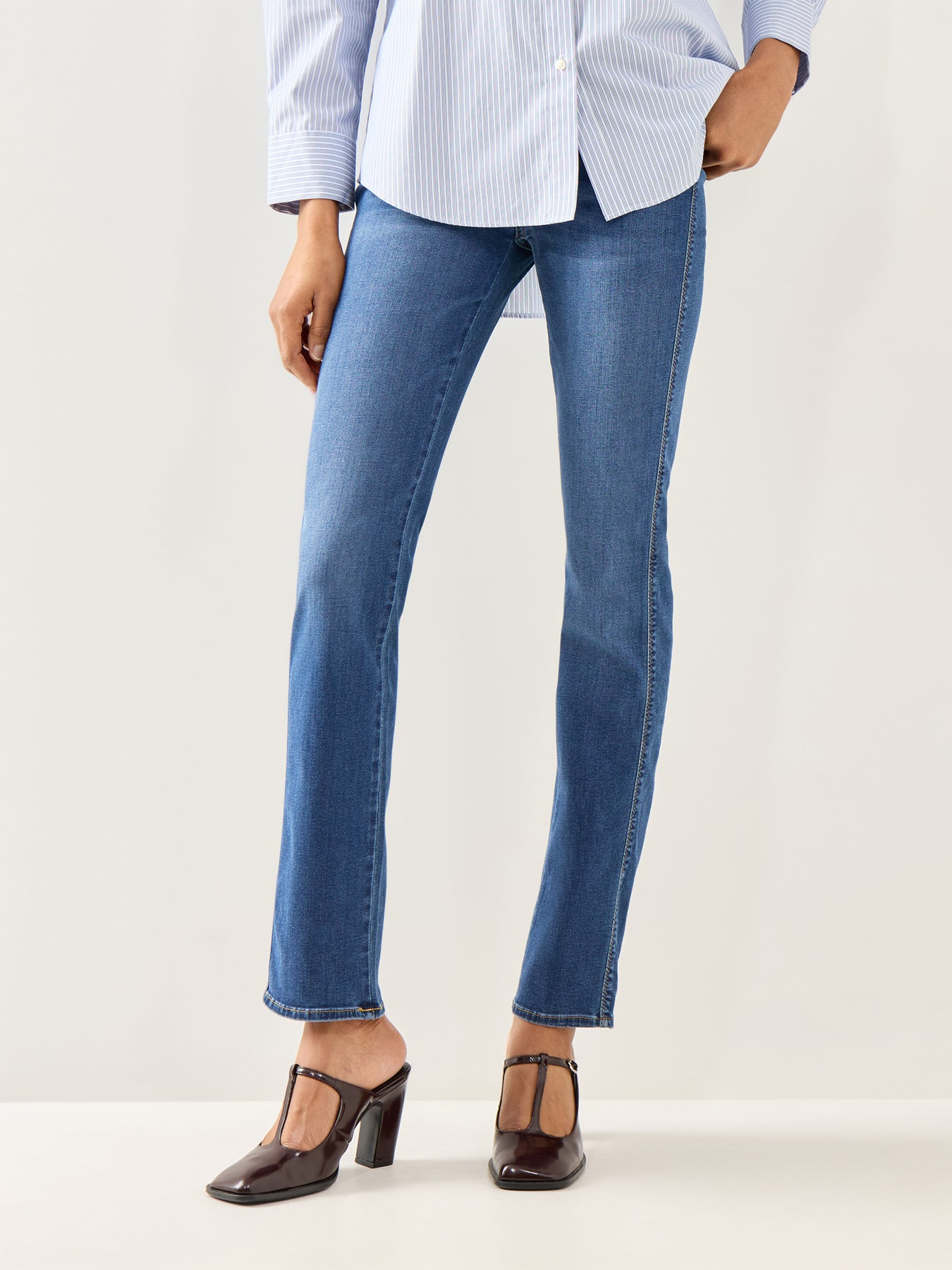 Kimmie Straight Jeans Eco Duchess Mid Blue