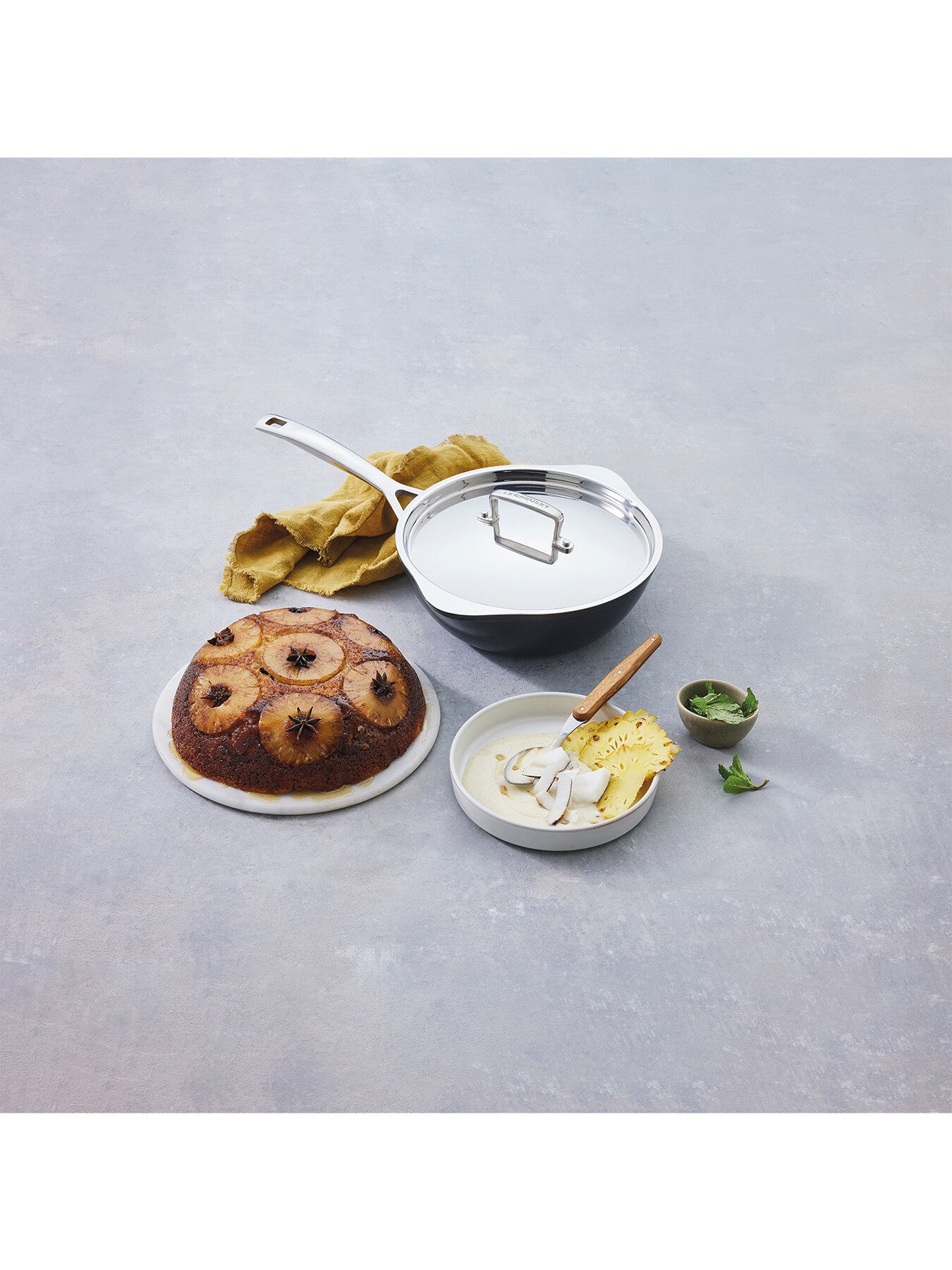 Toughened Non-Stick Chefs Pan with Pour Spout 24cm