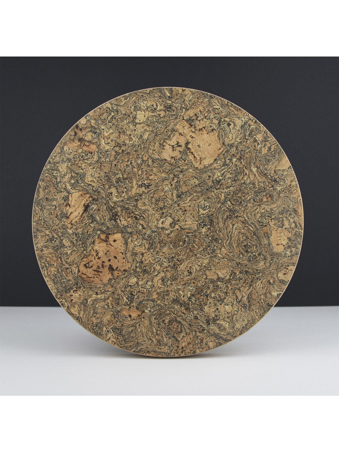 Ice Grey Cork Large Round Trivet
