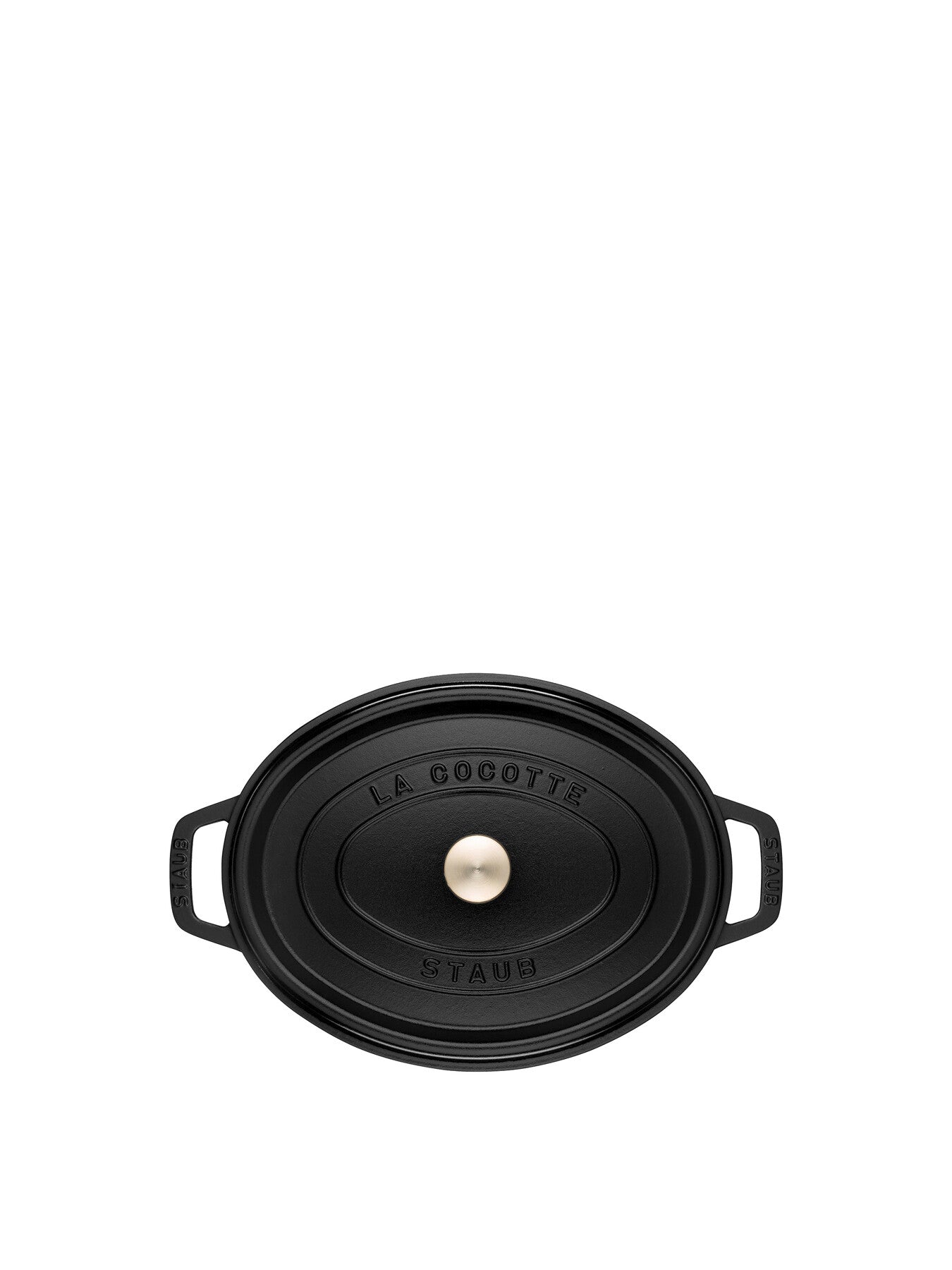 Cast Iron Oval Cocotte 27cm Black