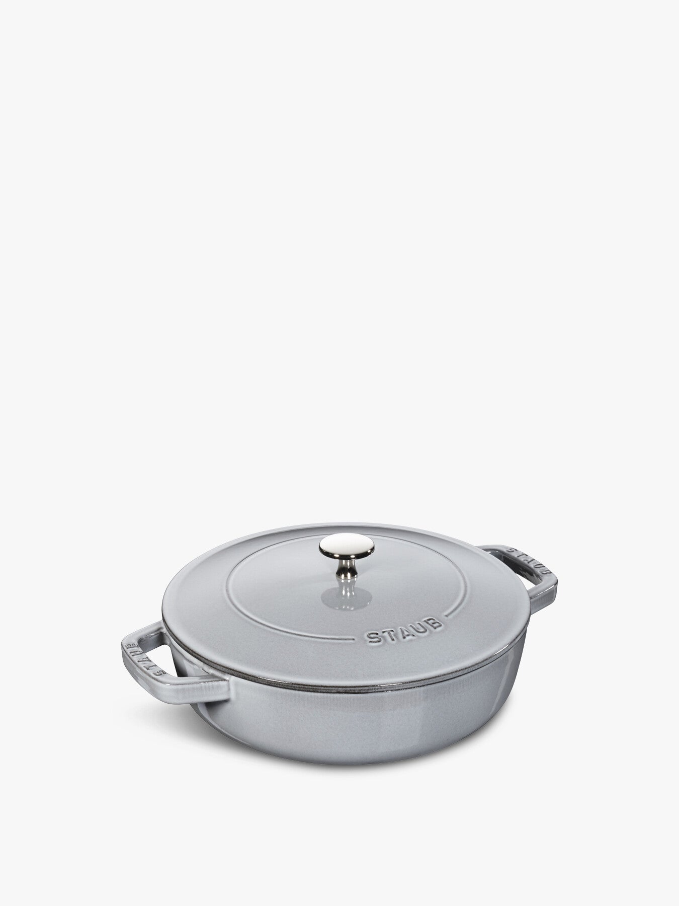 Cast Iron Chistera Saute Pan Grey