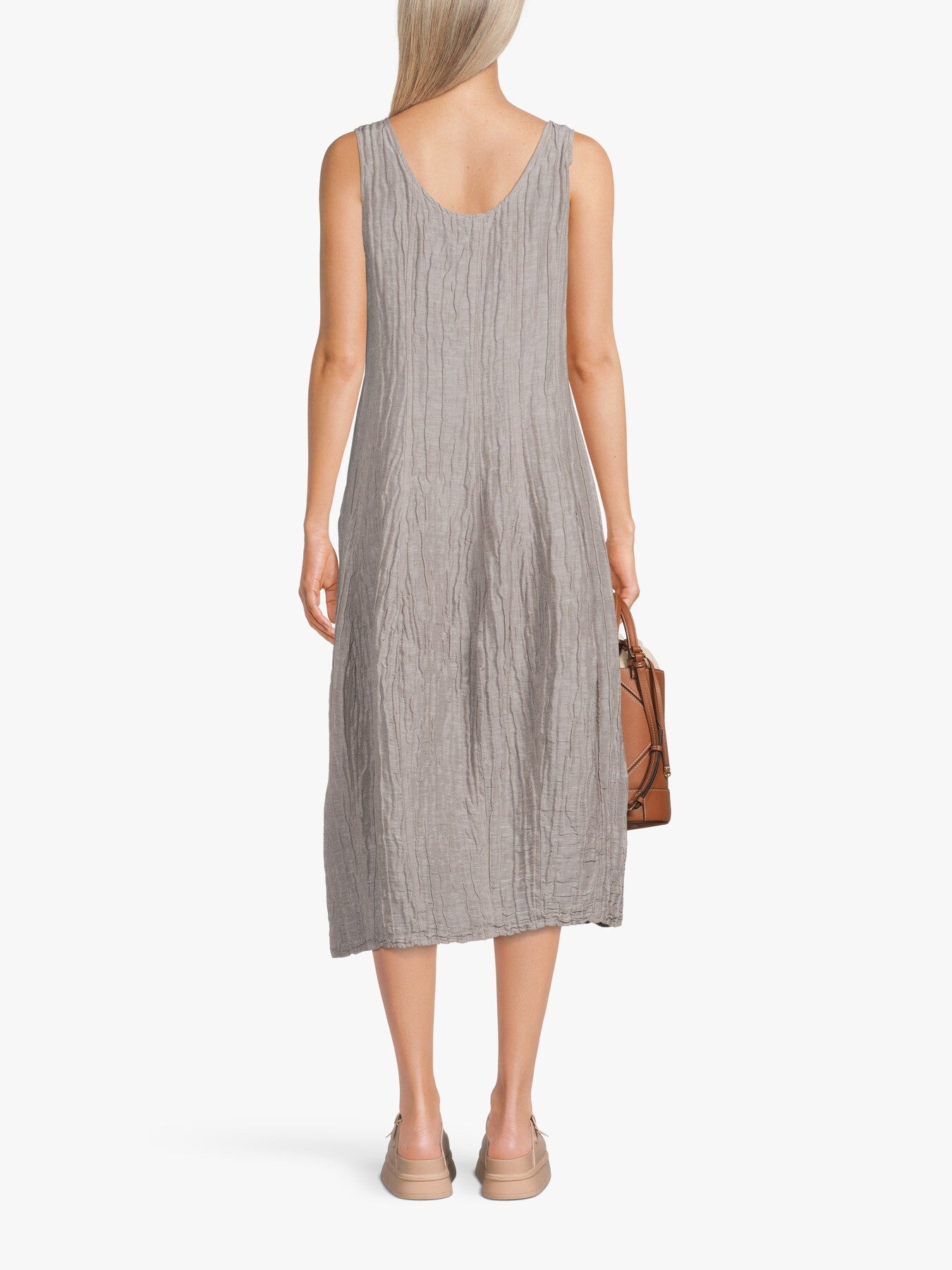 Silk Crinkle Sleeveless Dress