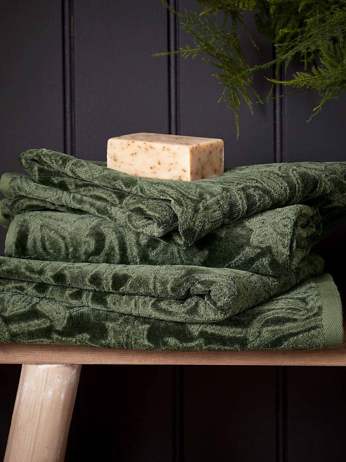 St James Bath Sheet Green