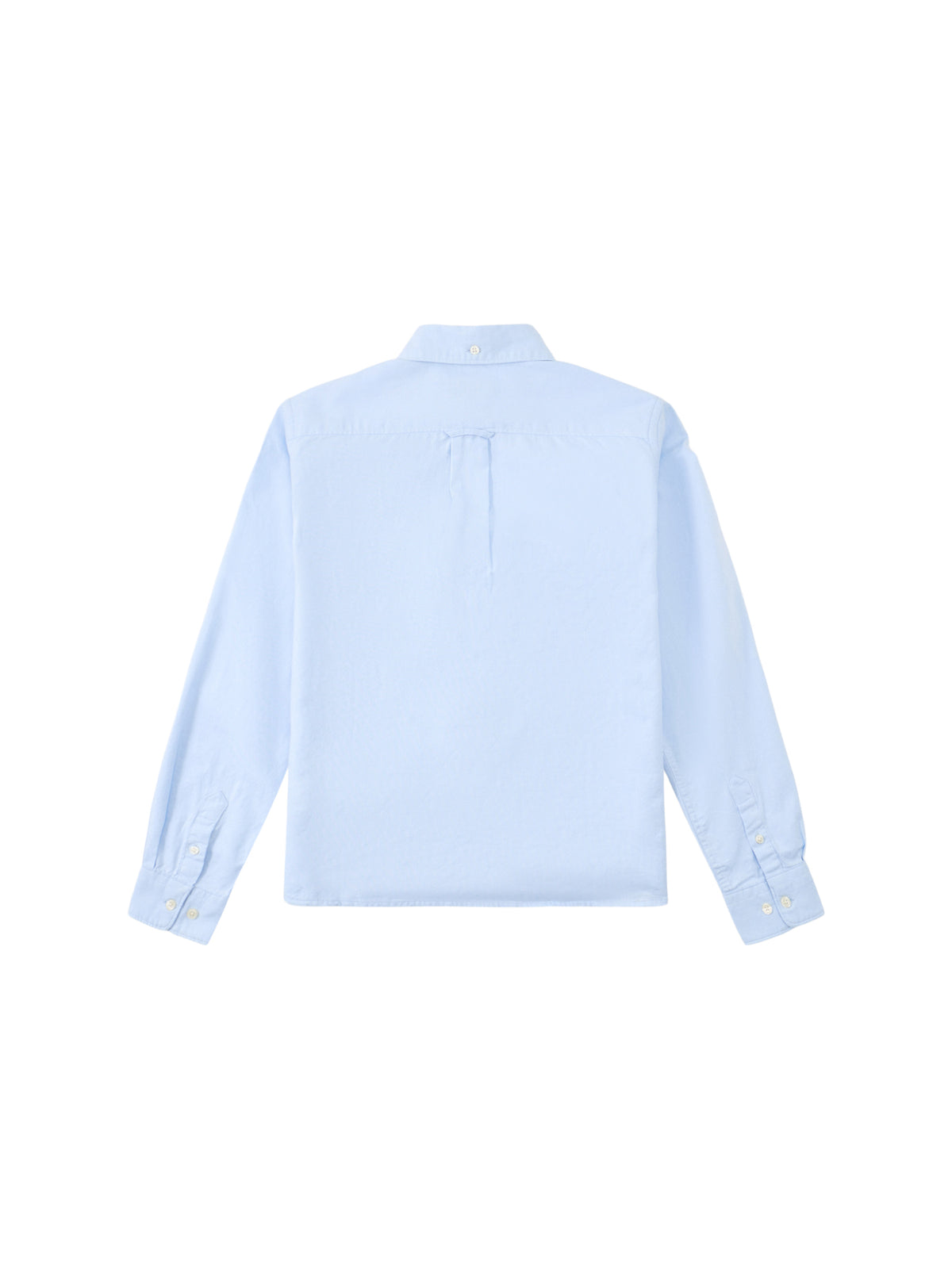 Organic Cotton Shield Oxford Shirt - Capri Blue