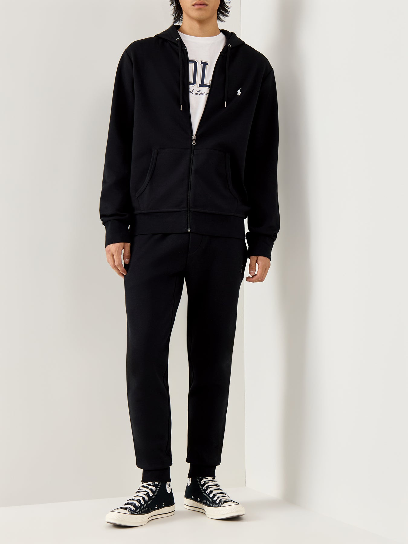 Double Knit Joggers Polo Black