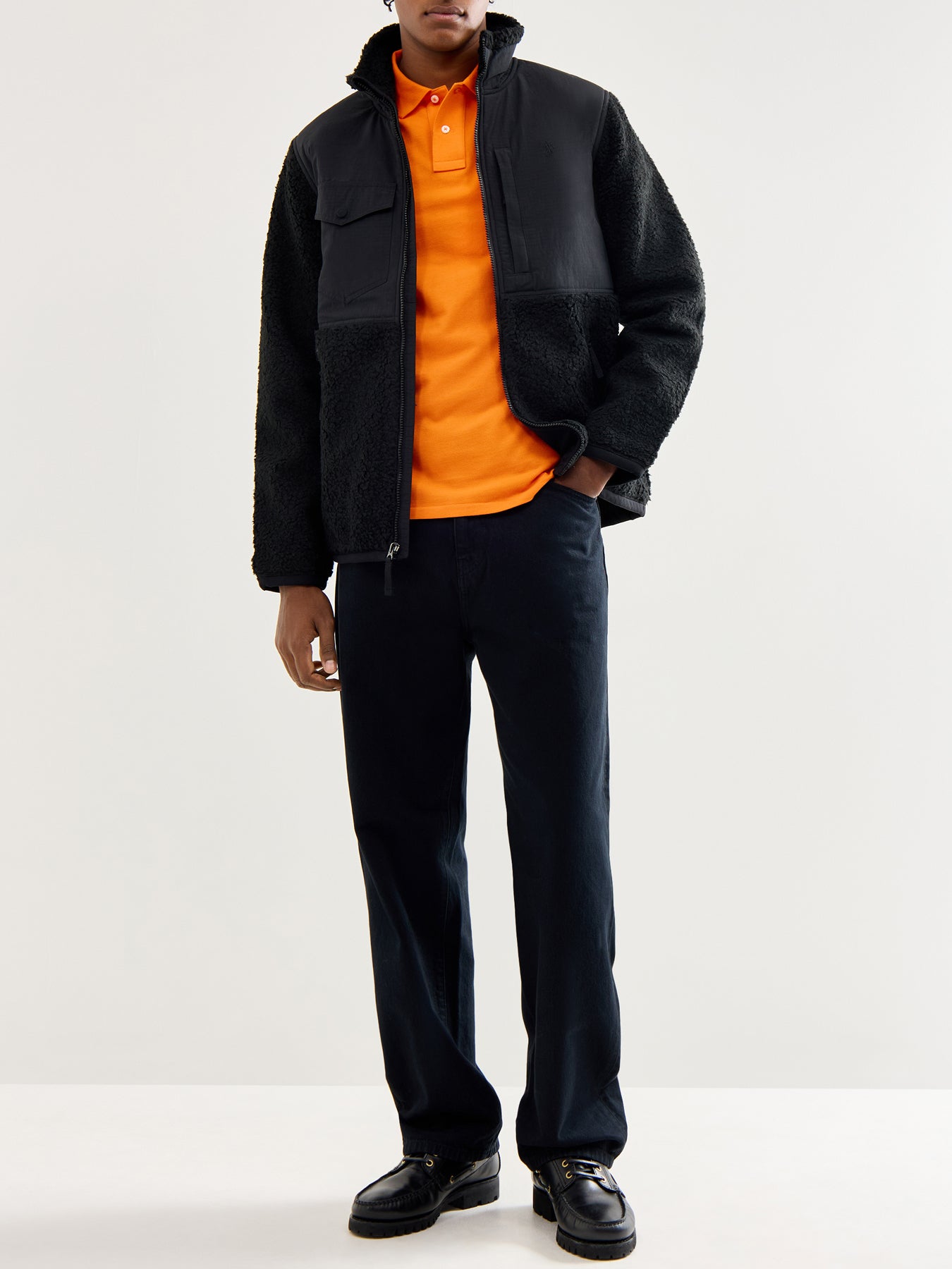 Slim Fit Polo Top Sailing Orange