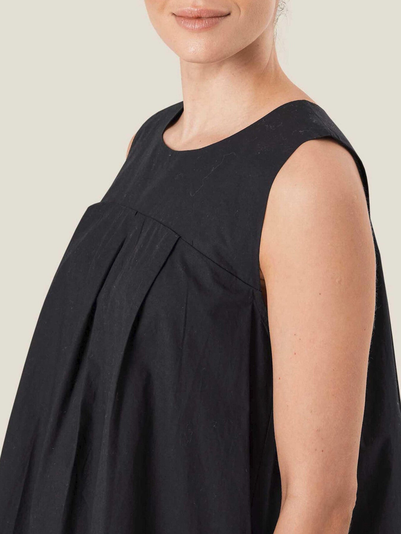 Otoba Poplin Bubble Hem Dress