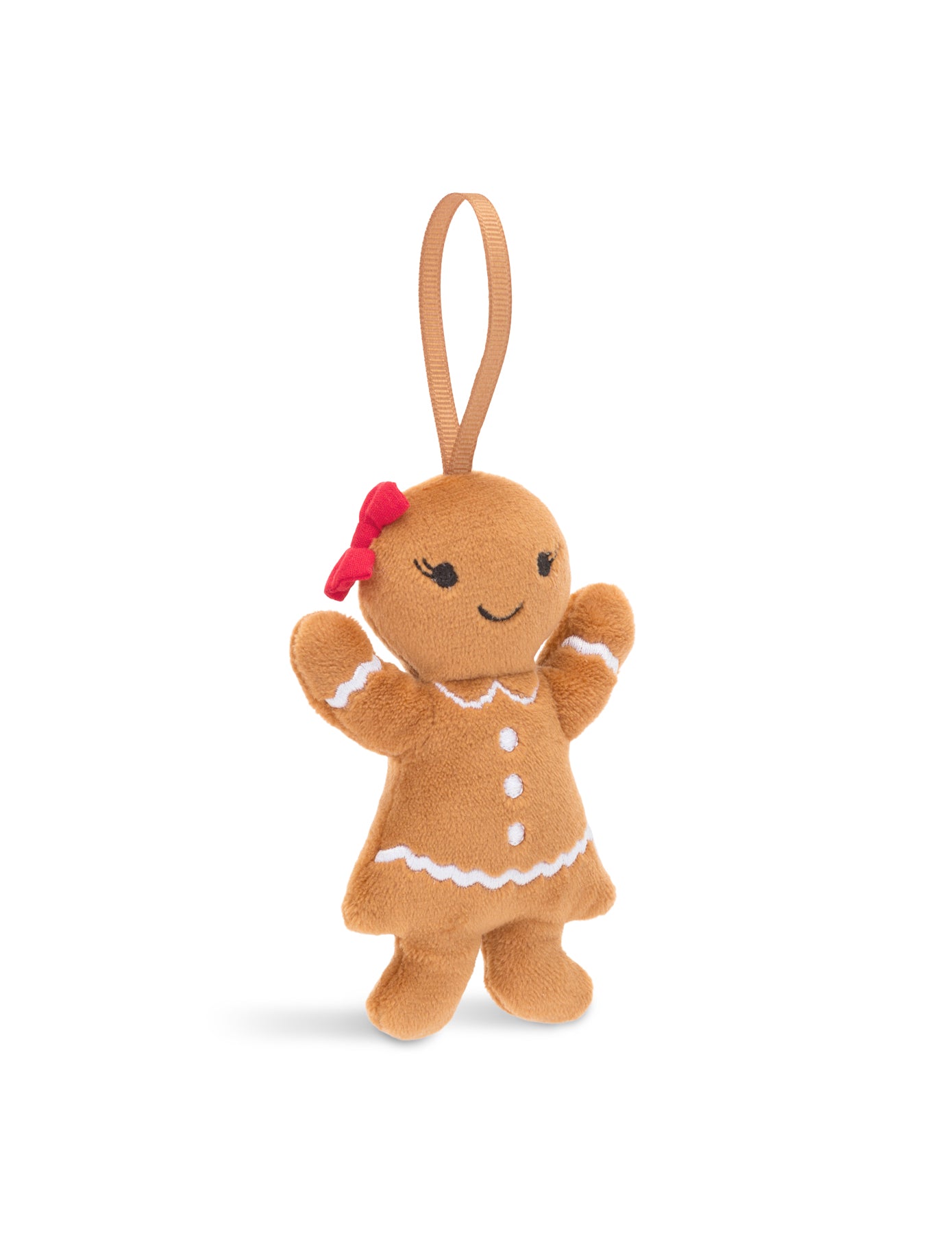Festive Folly Gingerbread Ruby Hanging Decoration