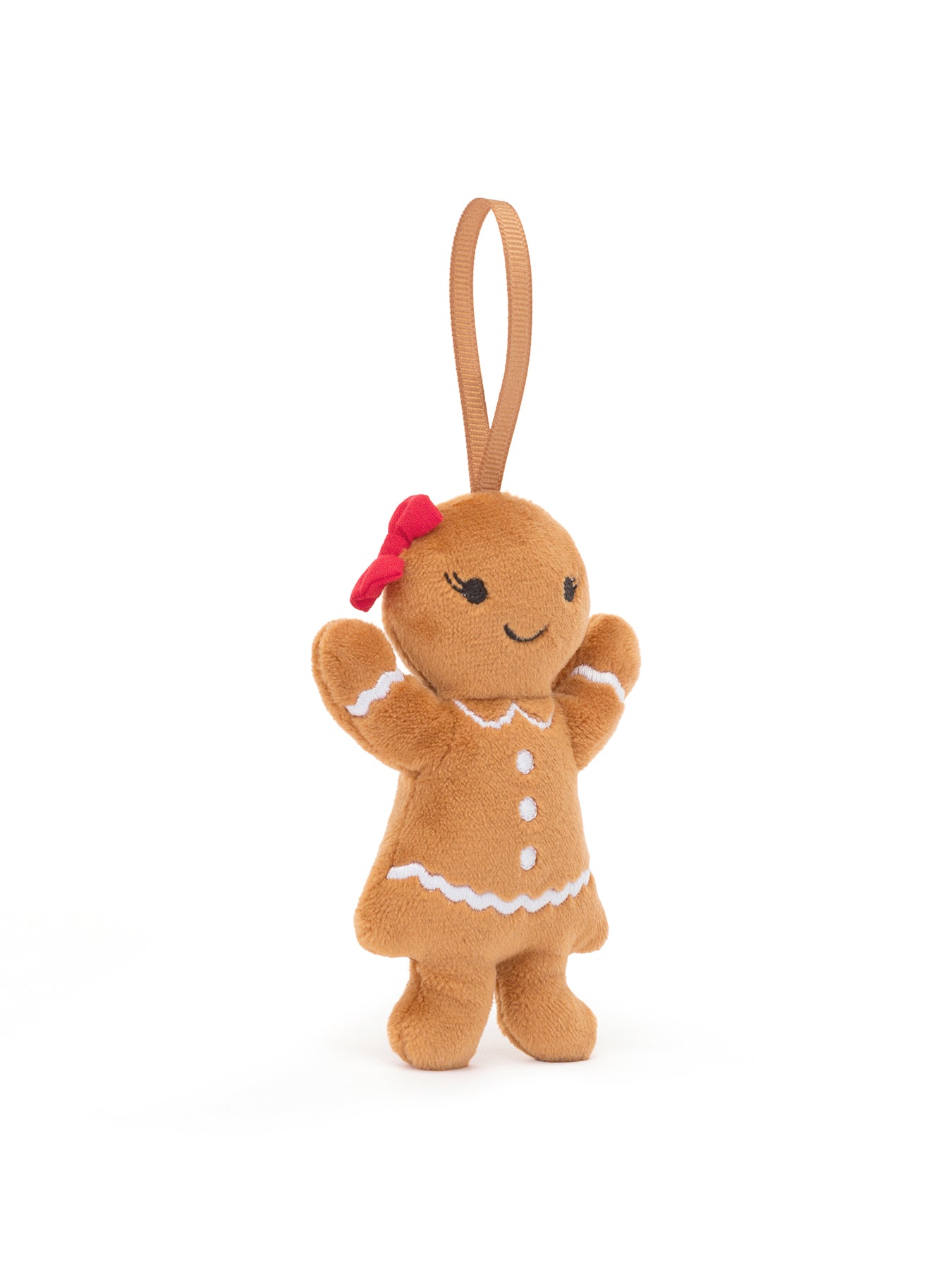Festive Folly Gingerbread Ruby Hanging Decoration