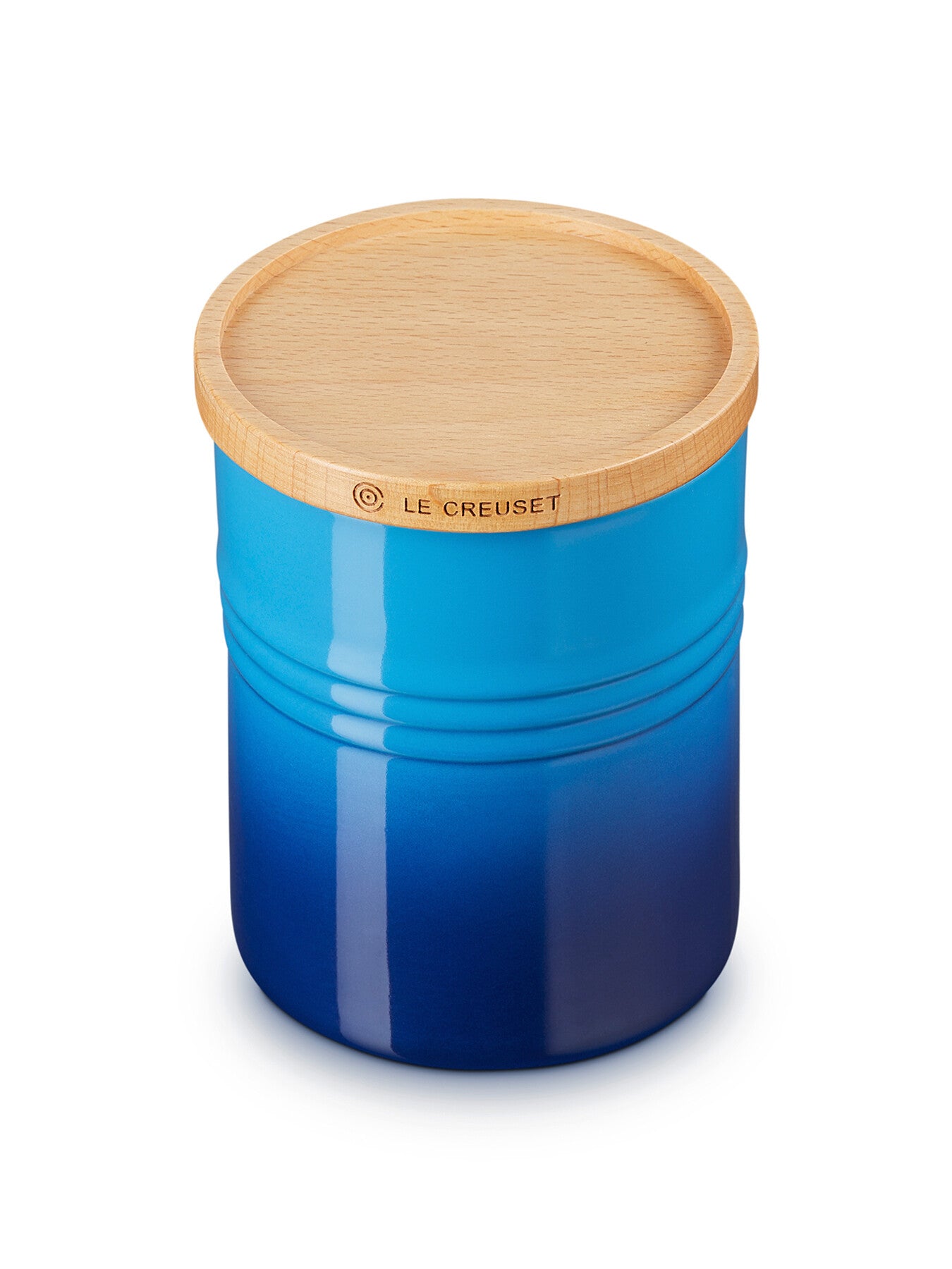 Stoneware Medium Storage Jar Azure Blue