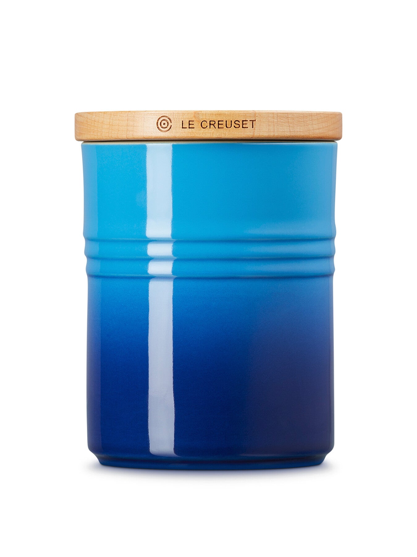 Stoneware Medium Storage Jar Azure Blue