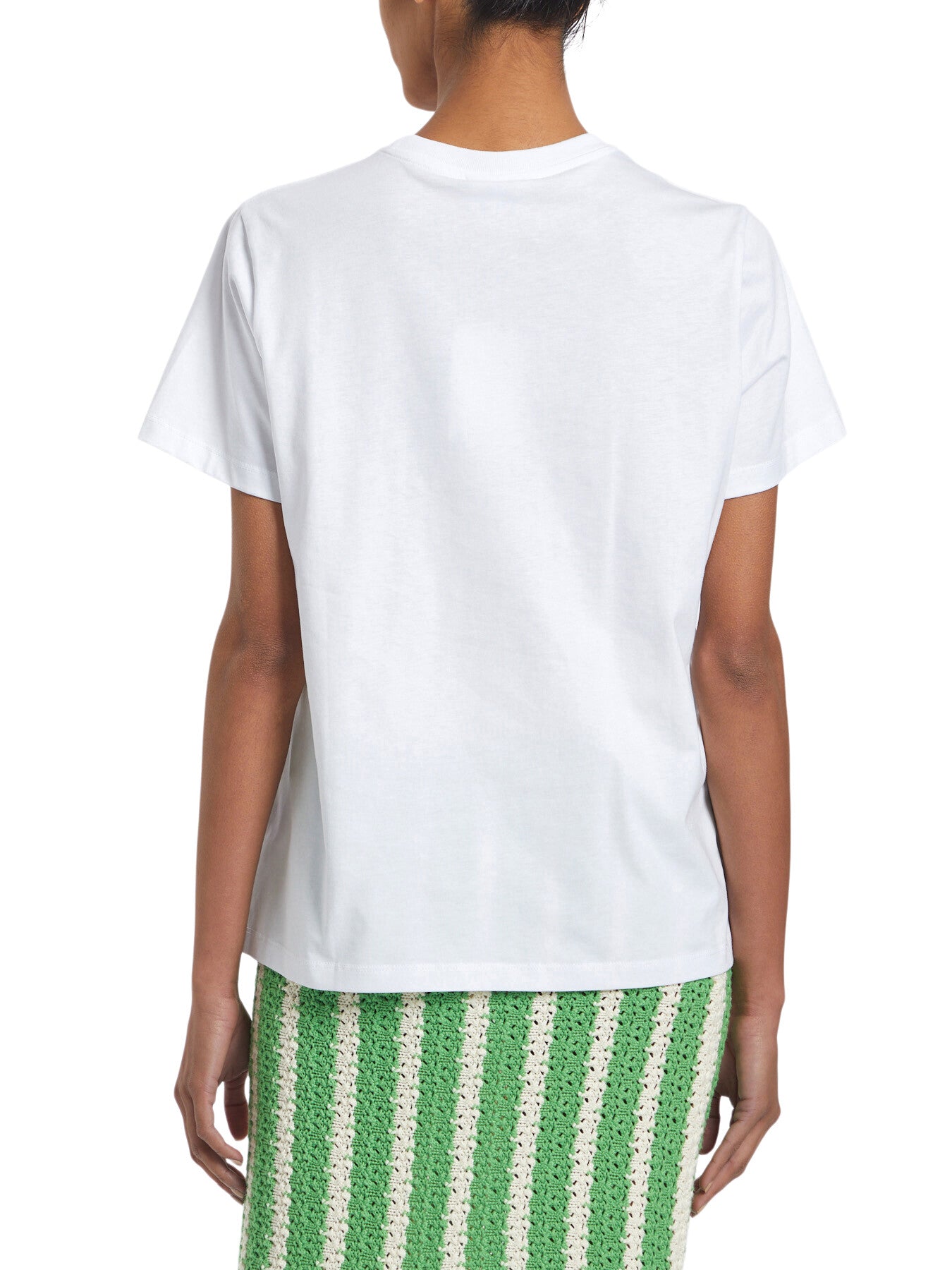 Basic Jersey Peach Relaxed T-shirt Bright White