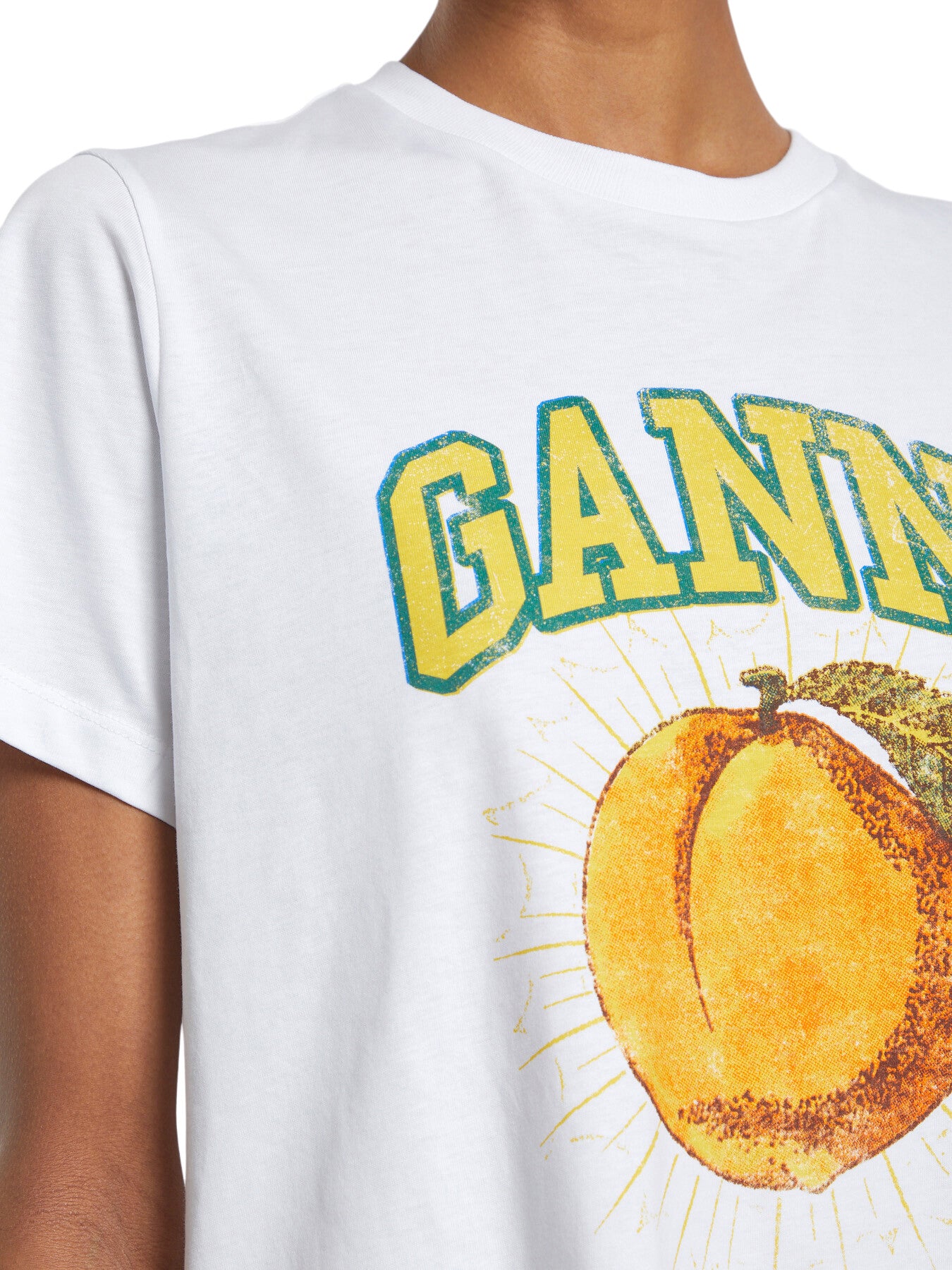 Basic Jersey Peach Relaxed T-shirt Bright White