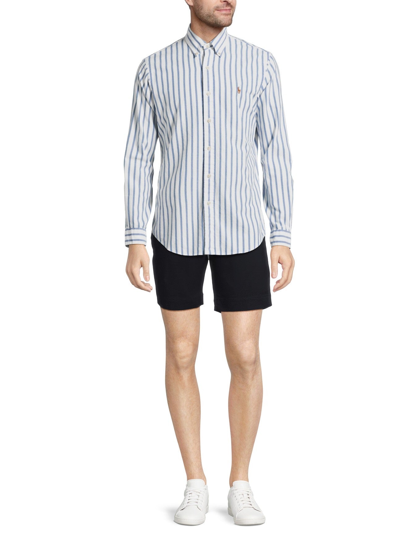 Custom Fit Stripe Oxford Shirt