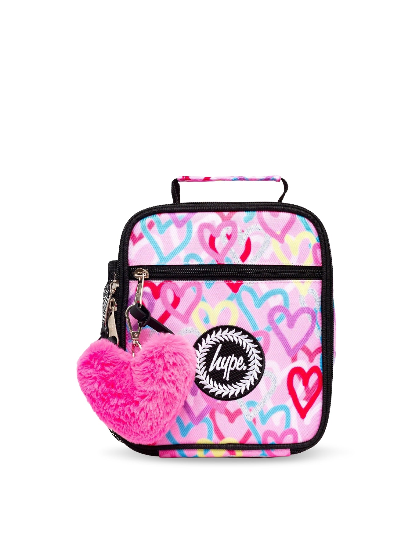 Graffiti Hearts Lunch Box - Pink