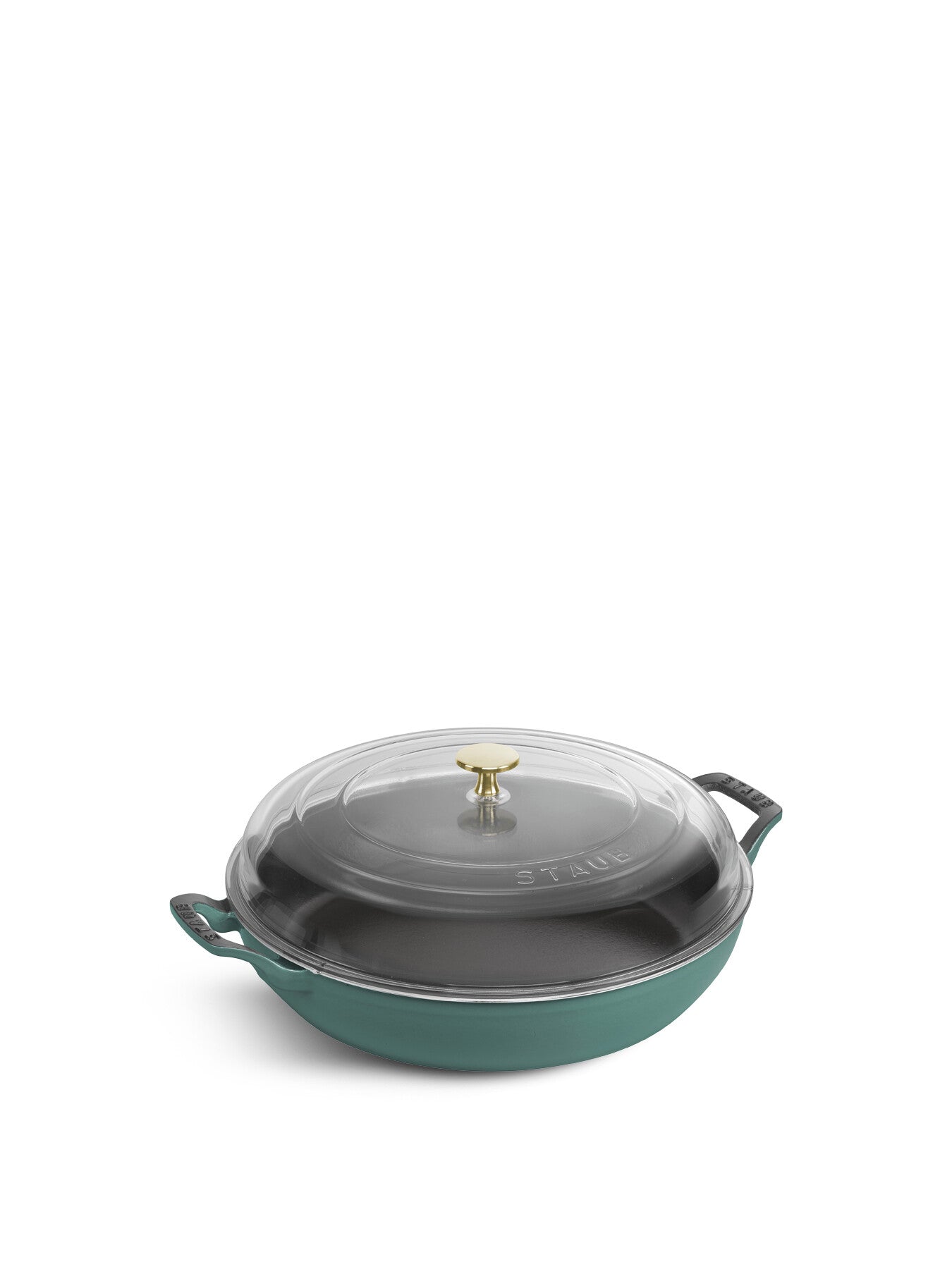 Cast Iron Brasier with Glass Lid Eucalyptus