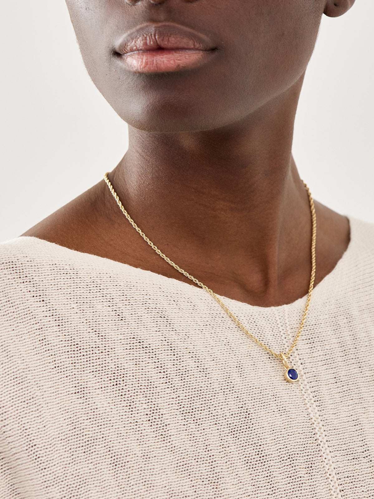 Lapis September Birthstone Necklace