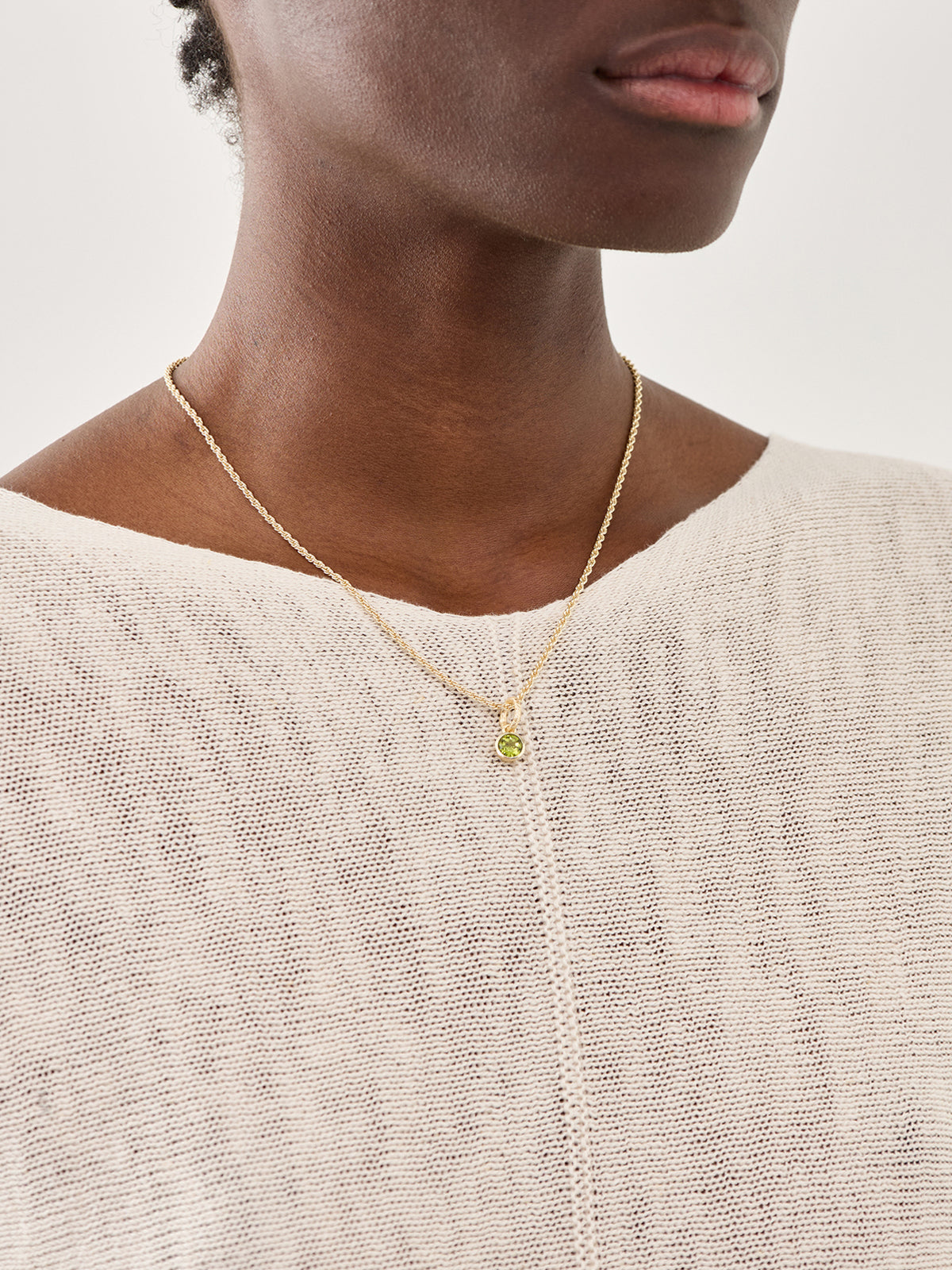 Peridot August Birthstone Necklace