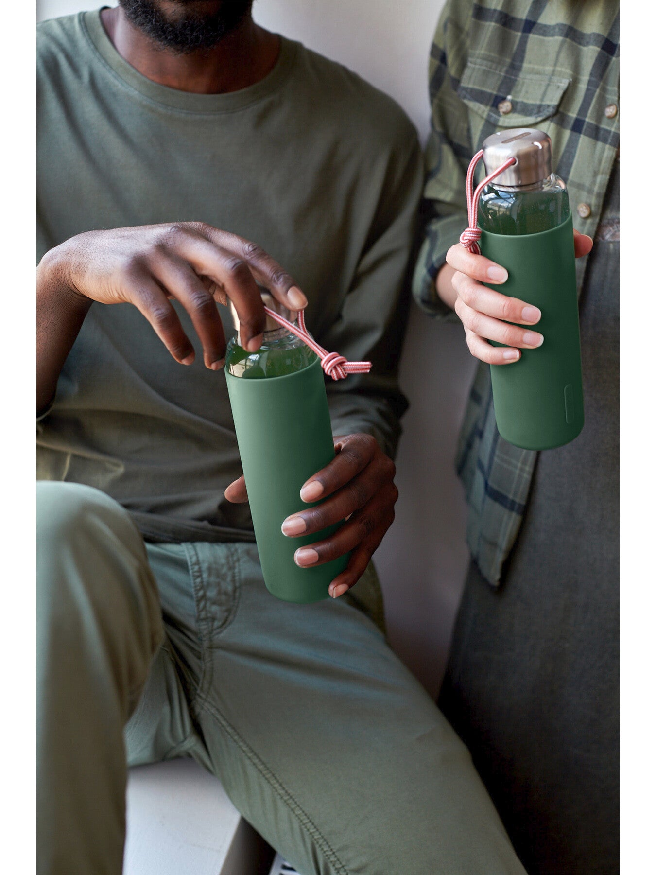 Glass Water Bottle