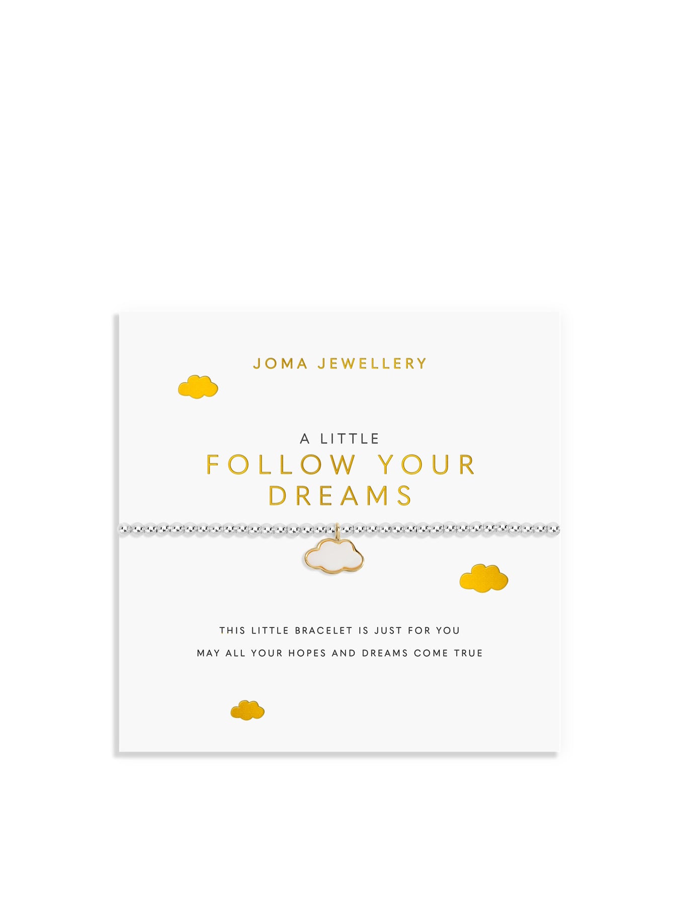 A Little Follow Your Dreams Charm Bracelet Silver