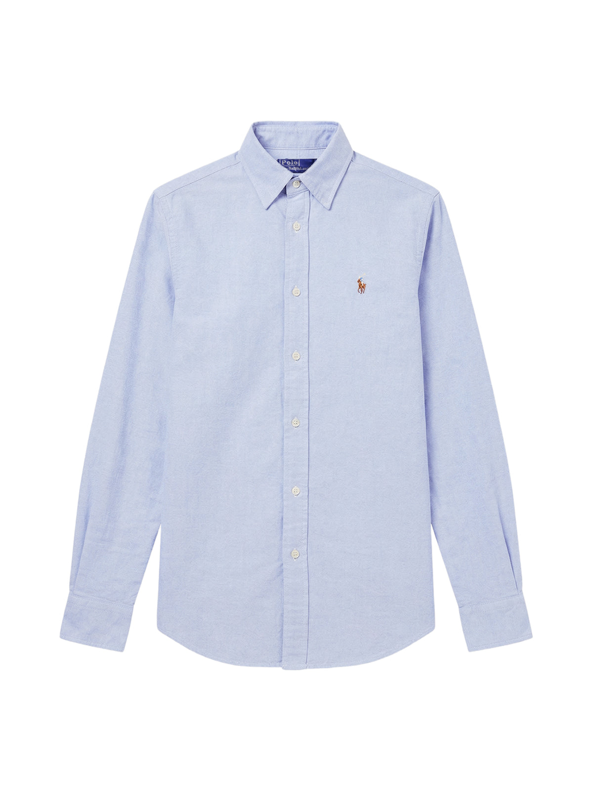 Long Sleeve Button Front Shirt Bsr Blue