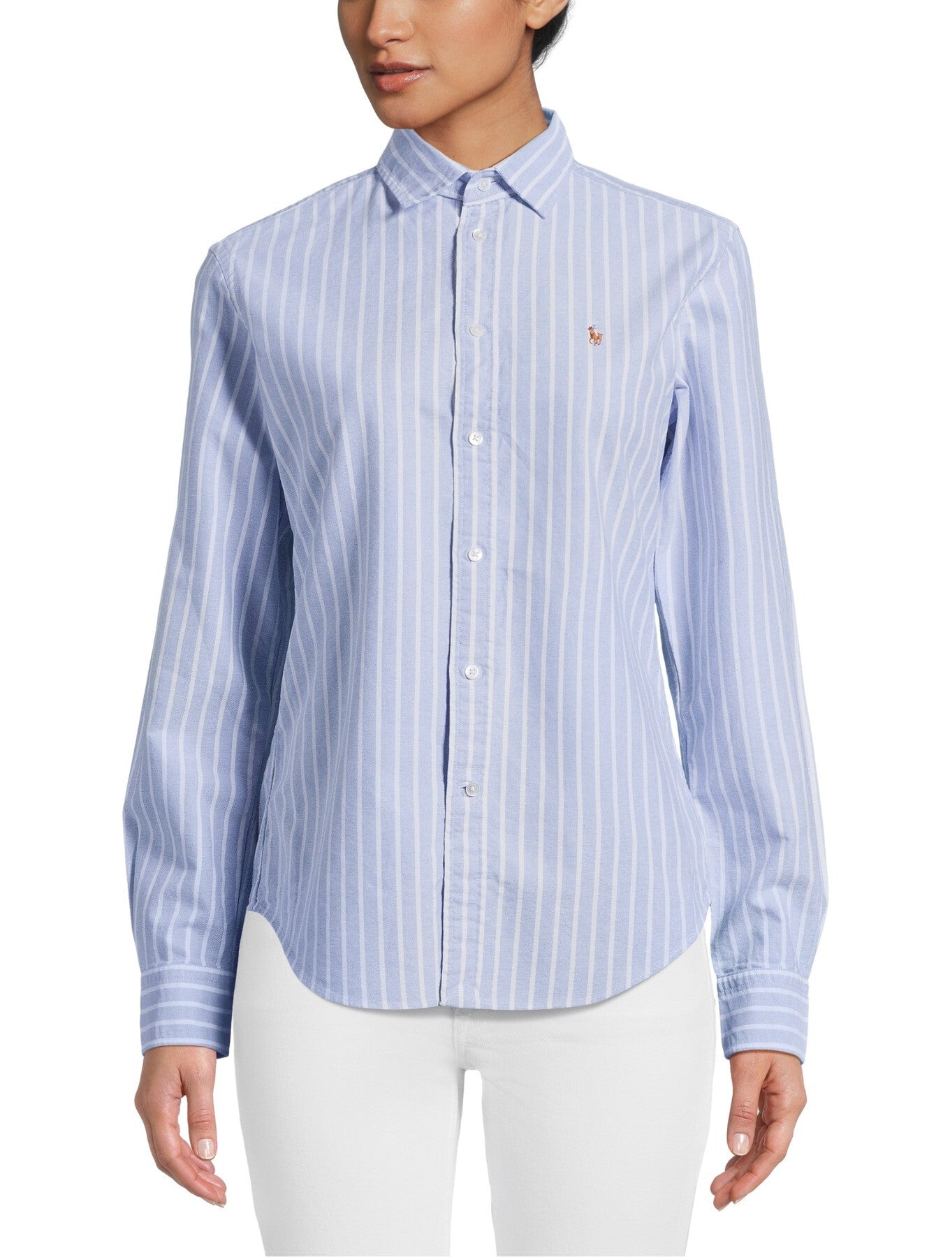 Long Sleeve Cotton Shirt Blue