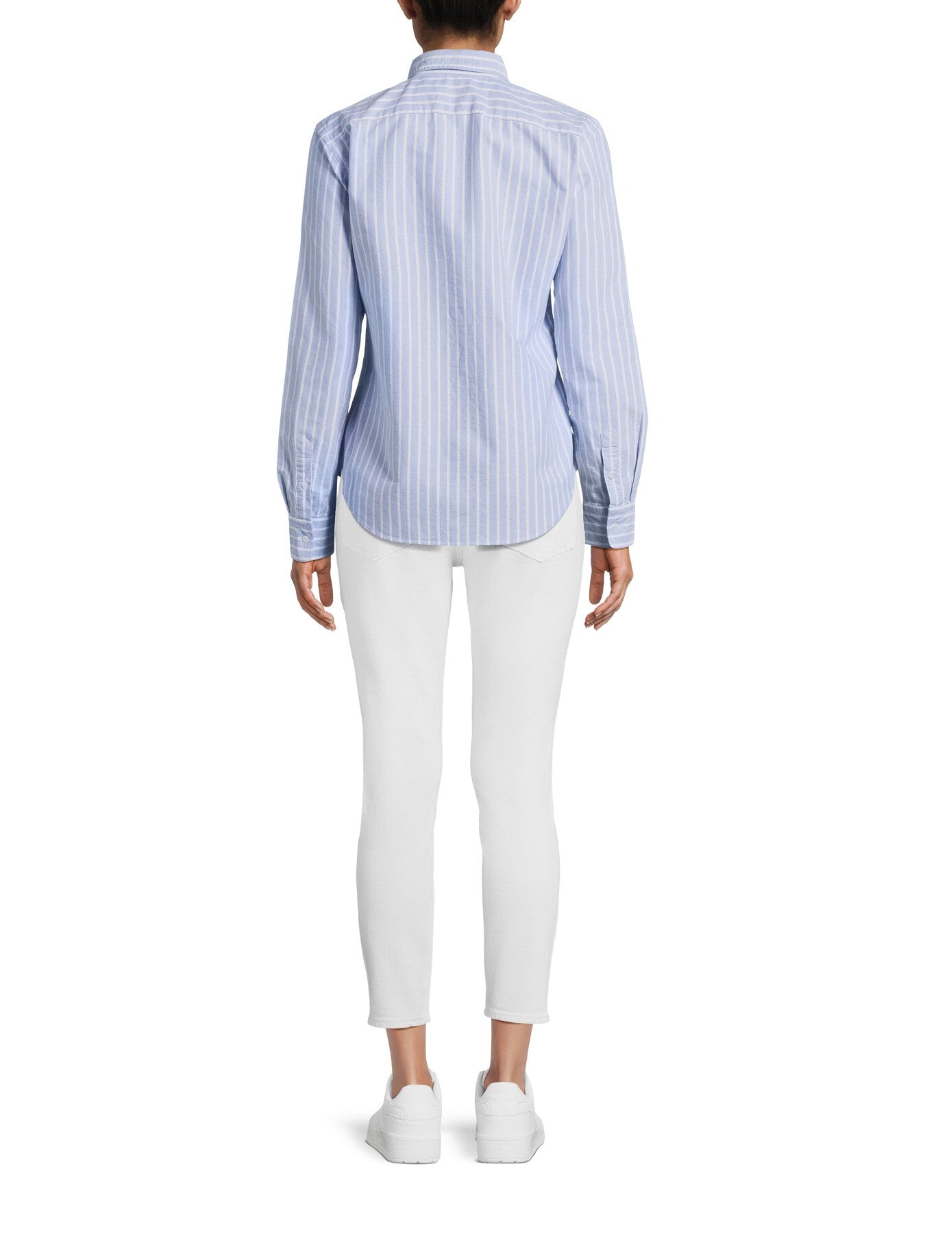 Long Sleeve Cotton Shirt Blue