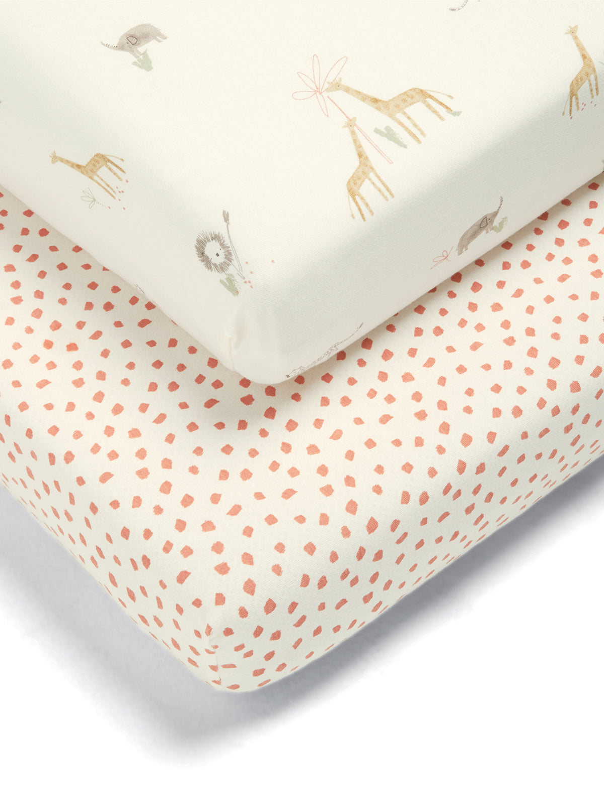2 CotBed Fitted Sheets Jungle