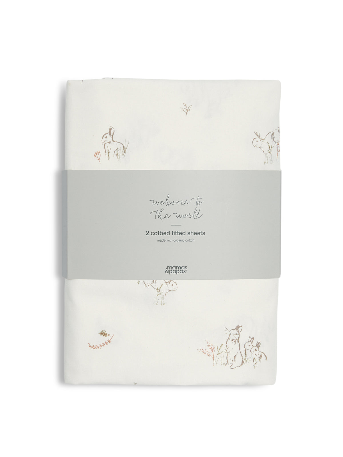 2 CotBed Fitted Sheets BunnyFox