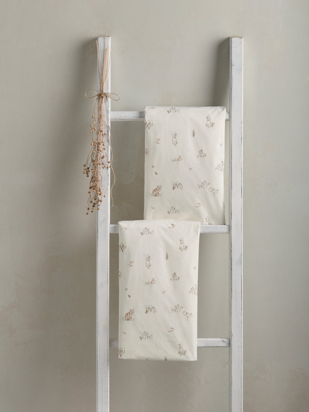 2 CotBed Fitted Sheets BunnyFox