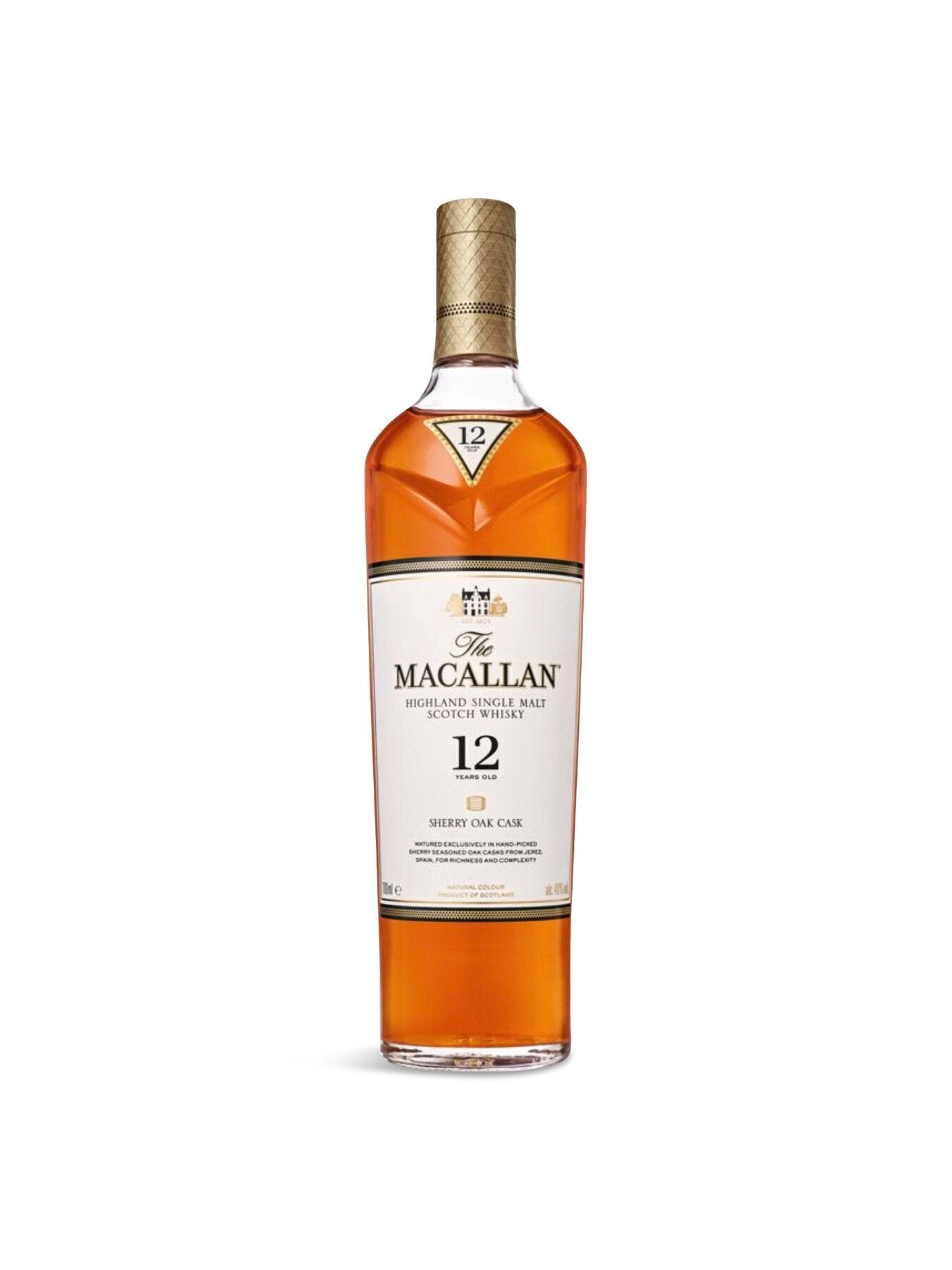 The Macallan 12 Year Old Sherry Oak Single Malt Whisky 70cl – Fenwick