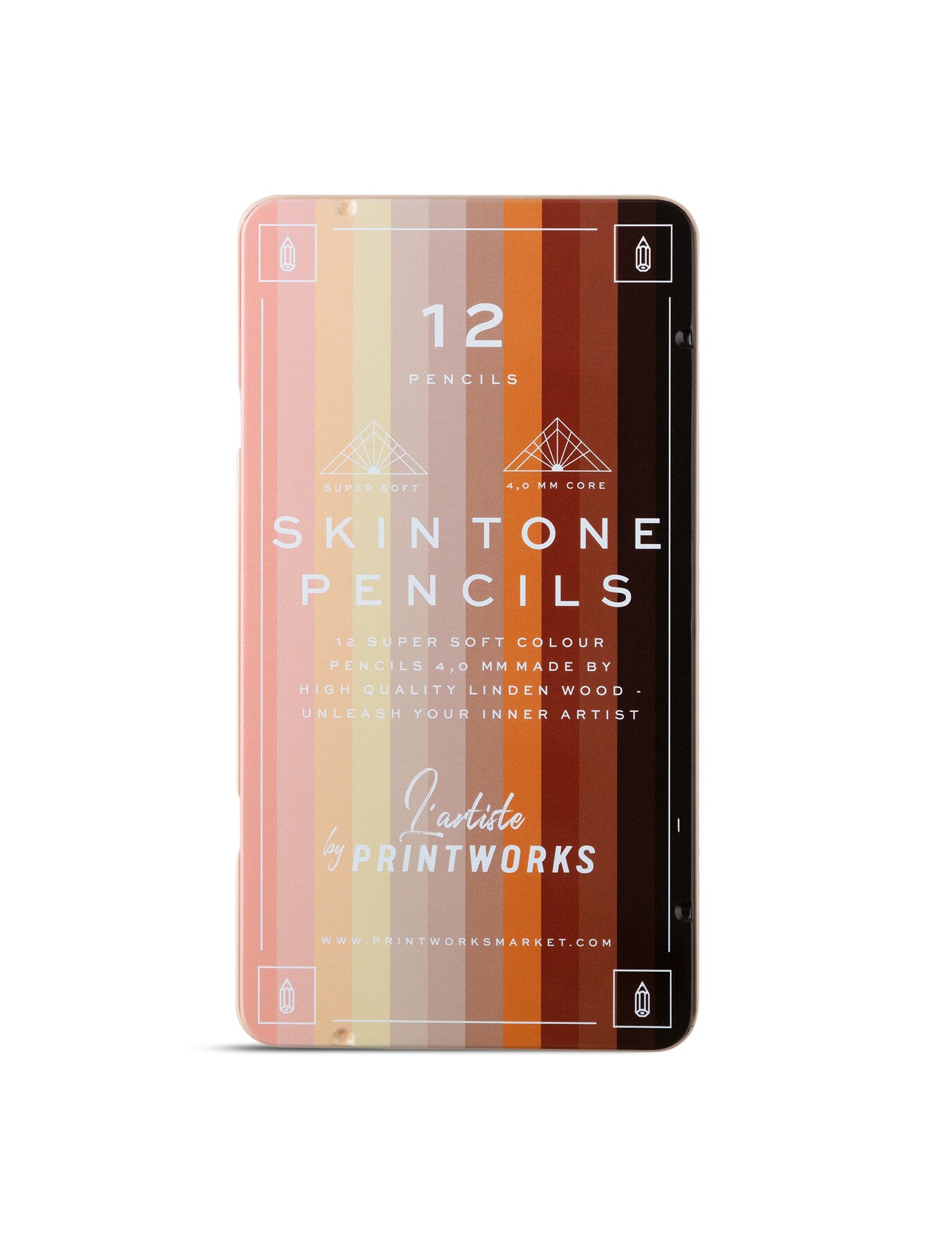 12 Colour pencils Skin Tone