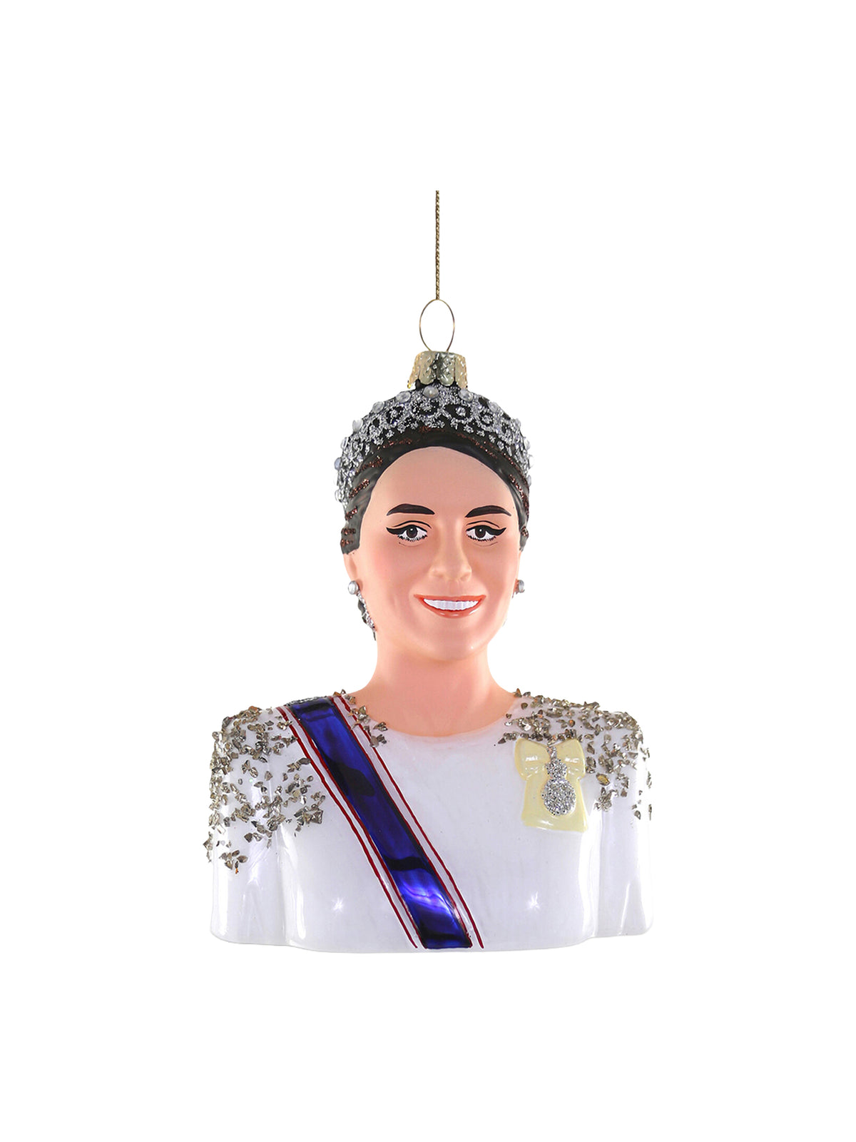 Glass Princess Kate Christmas Tree Hanging Decoration