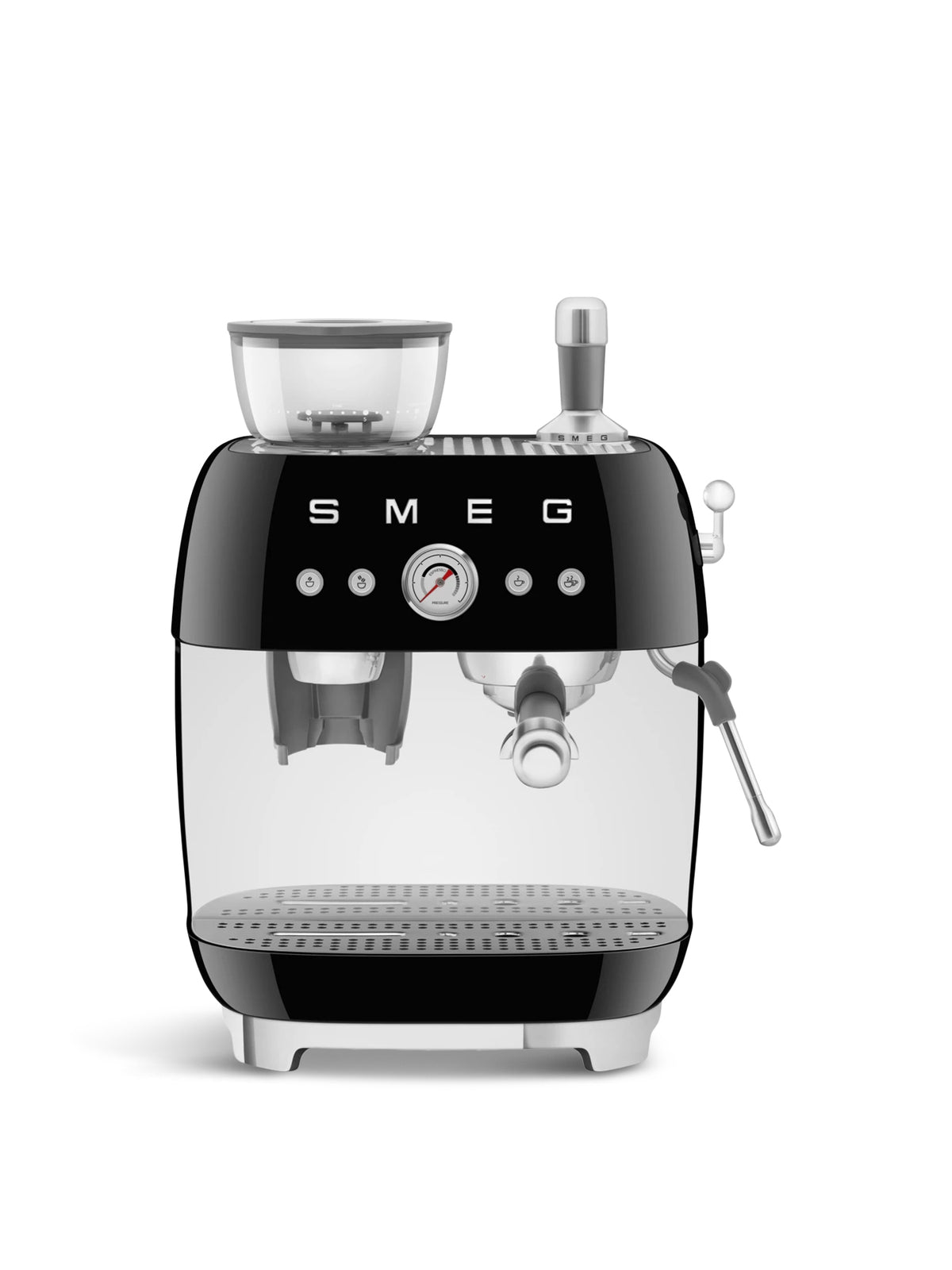 Espresso Coffee Machine with Grinder Black
