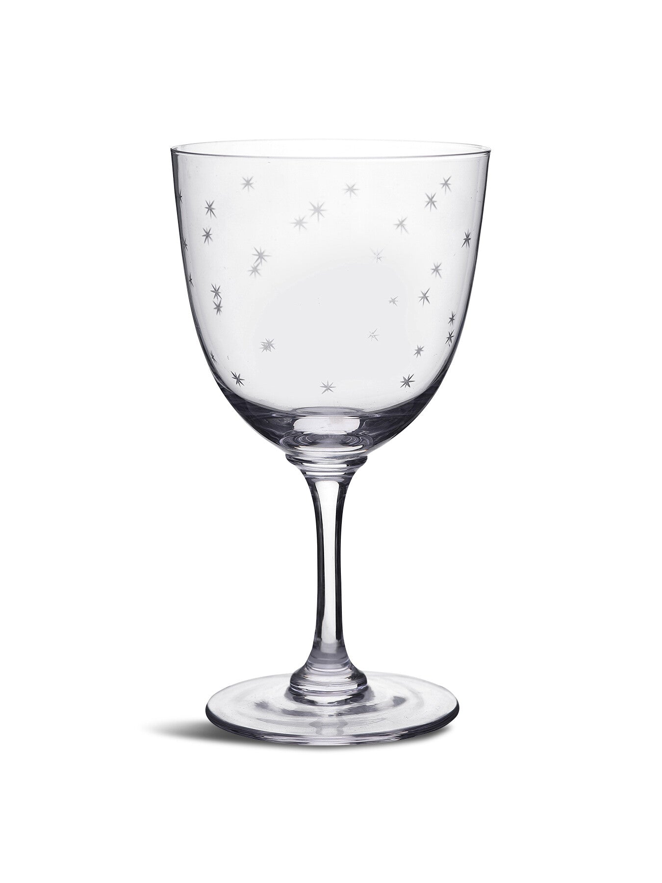 Crystal Wine Glasses Stars S6
