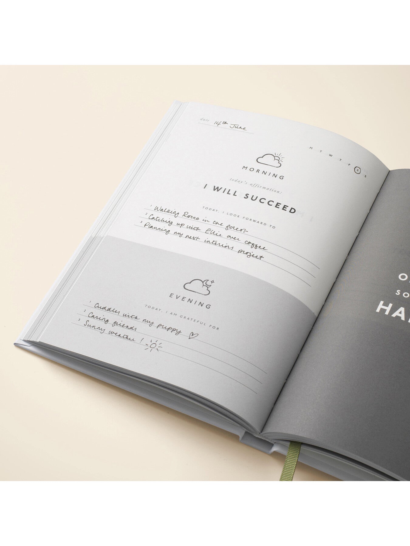 ATTITUDE GRATITUDE A5 Gratitude Journal Pink