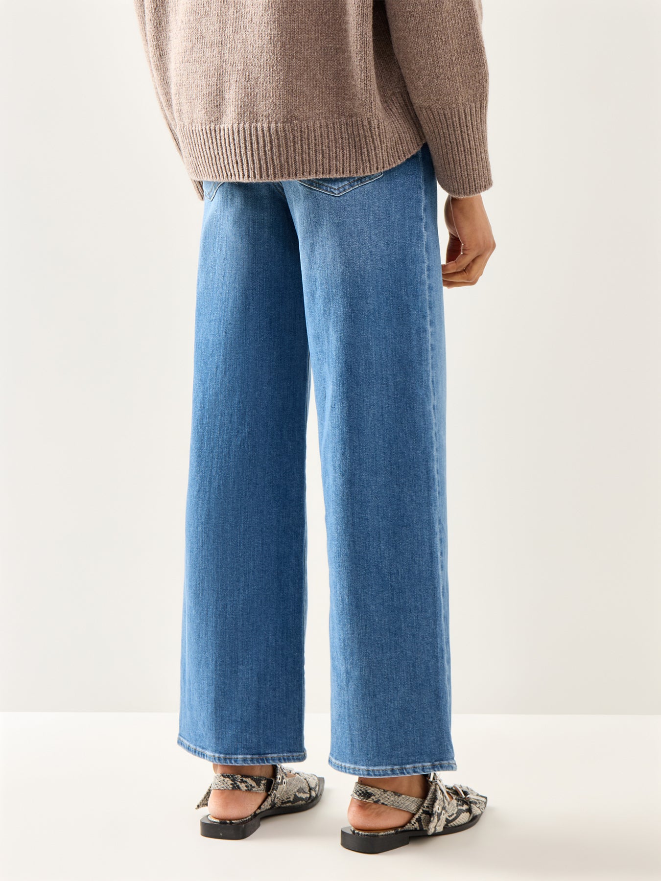 Le Slim Palazzo Jeans Drizzle