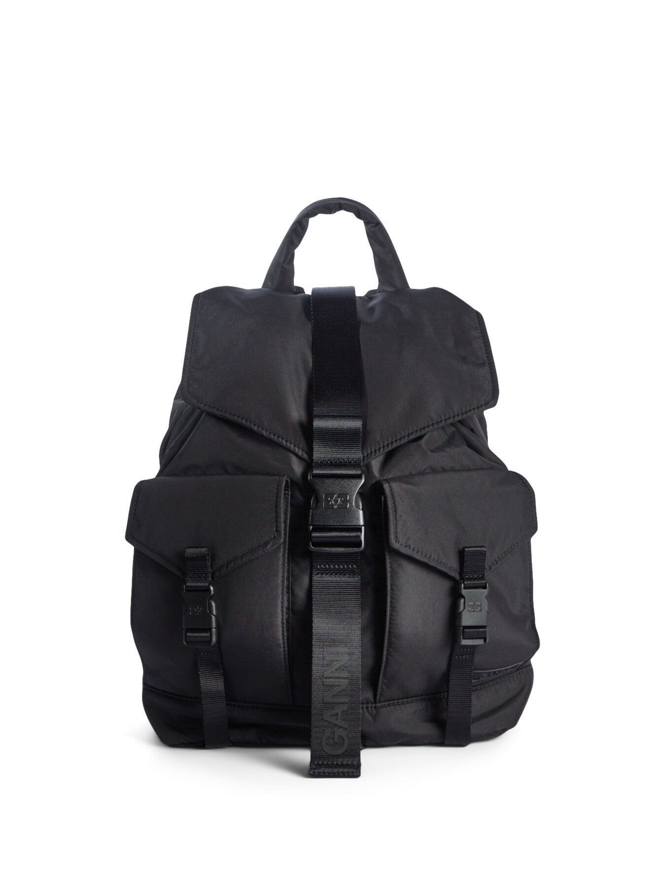 GANNI Recycled Tech Backpack Black | Fenwick
