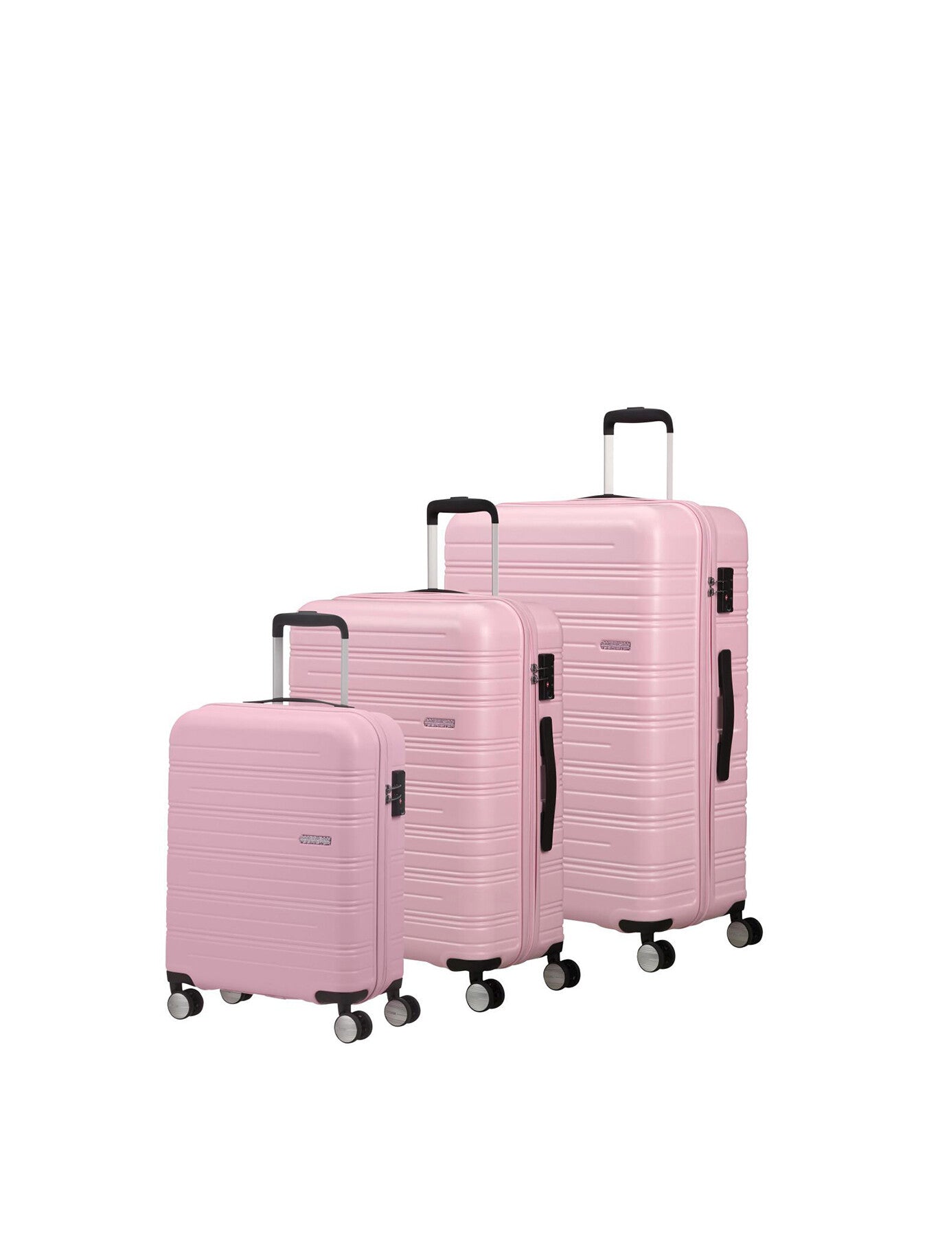 American Tourister High Turn Spinner 67cm Suitcase Matt Powder Pink