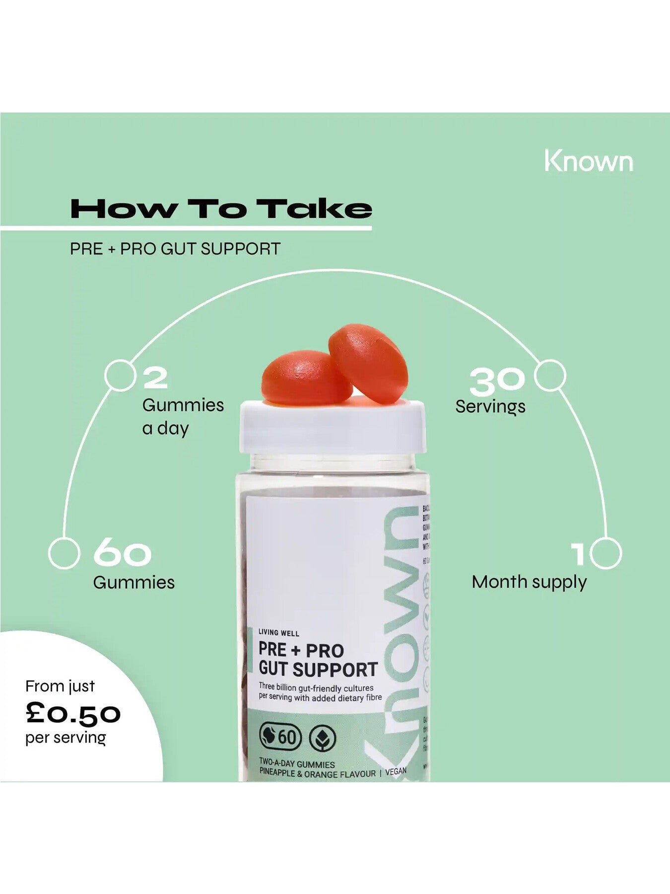 Pre And Pro Gut Support Vegan Gummies